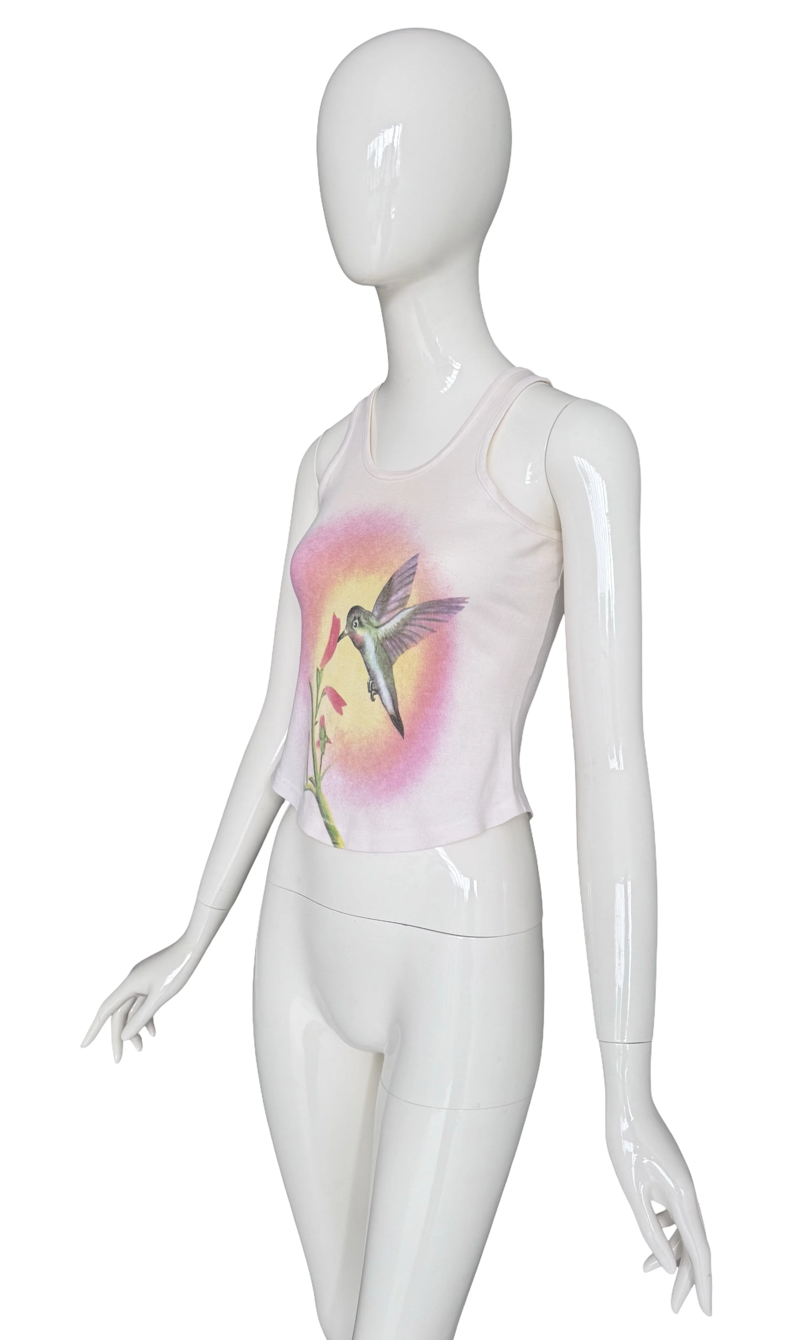 Chloé by Stella McCartney Spring Summer 1999 Runway Hummingbird Print Tank Topjpeg