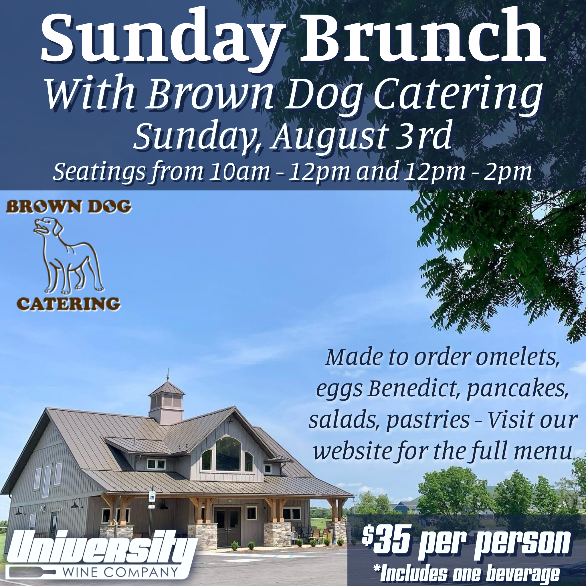Sunday Brunch With Brown Dog Catering