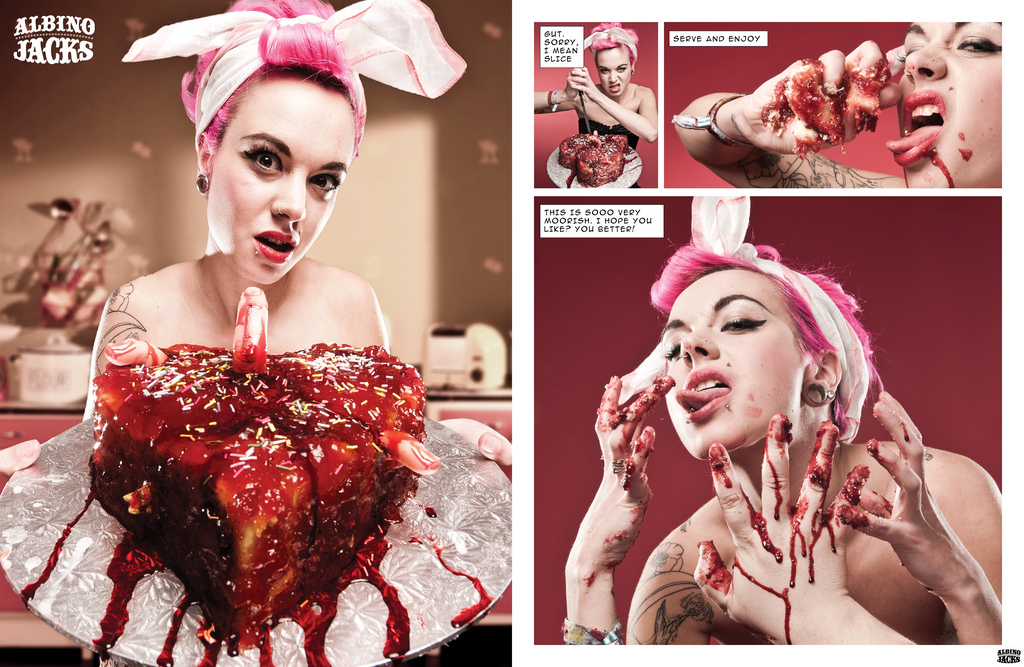 Keiko Suicide as Miss Lovett in Albino Jacks' story