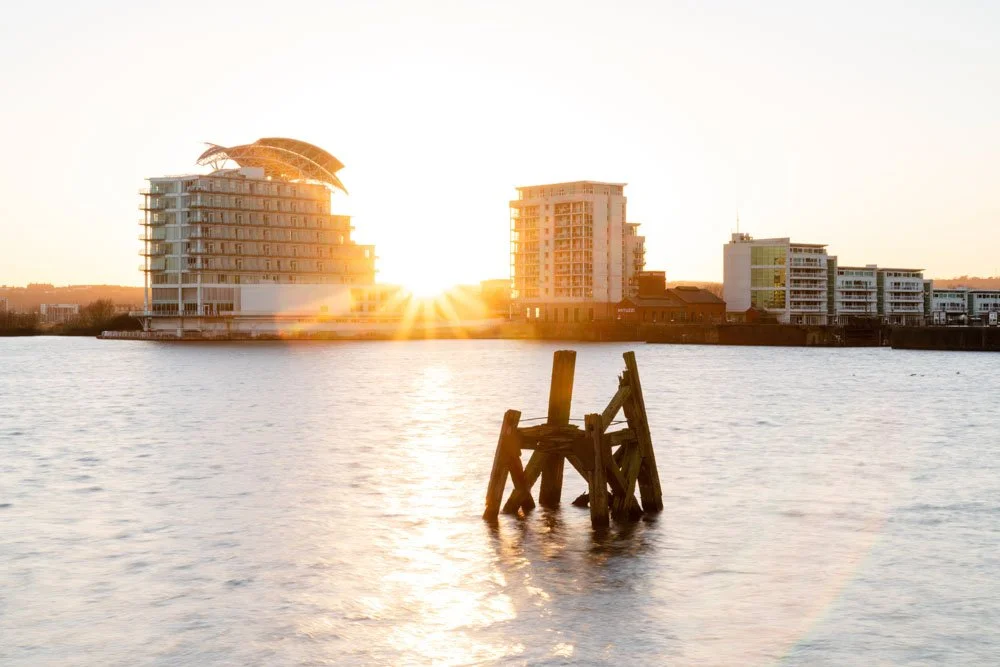 Cardiff Bay at Sunset