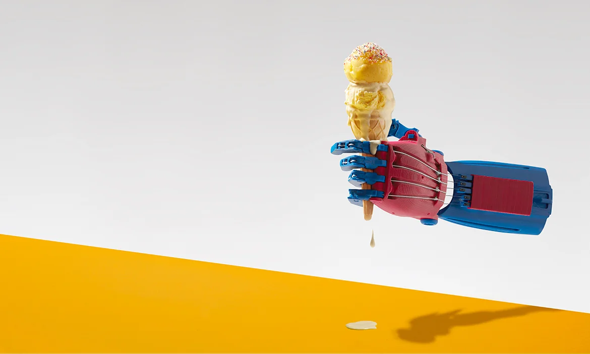 9 year old boy gets 3D printed prosthetic hand.
