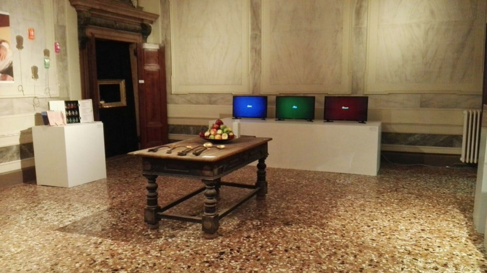 The installation at Palazzo Michiel, Venice