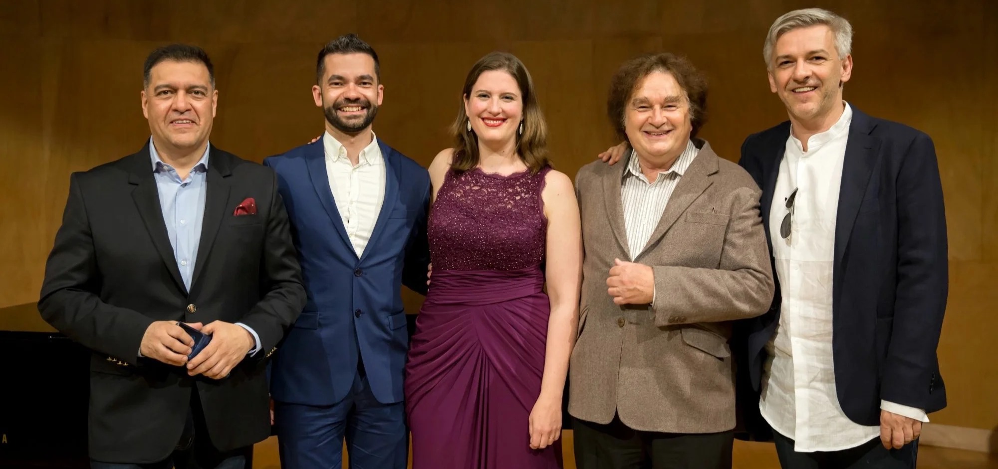 Award ceremony in April 2018 in Paris. Left to right: Xavier Rivadeneira (MusartEH Foundation), yours truly, Katharine Dain (Donna Anna), Michael Meissner (Cuenca Symphony Orchestra), Robert Alföldi (director)