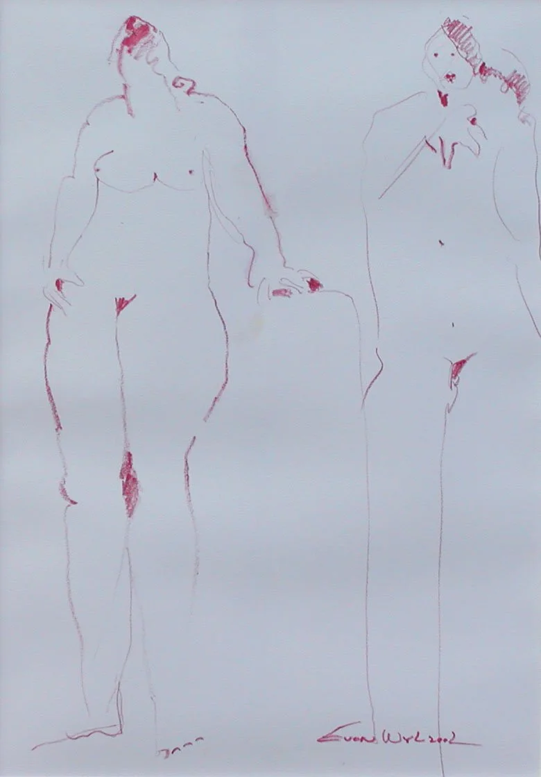 Studie mit Farbstift