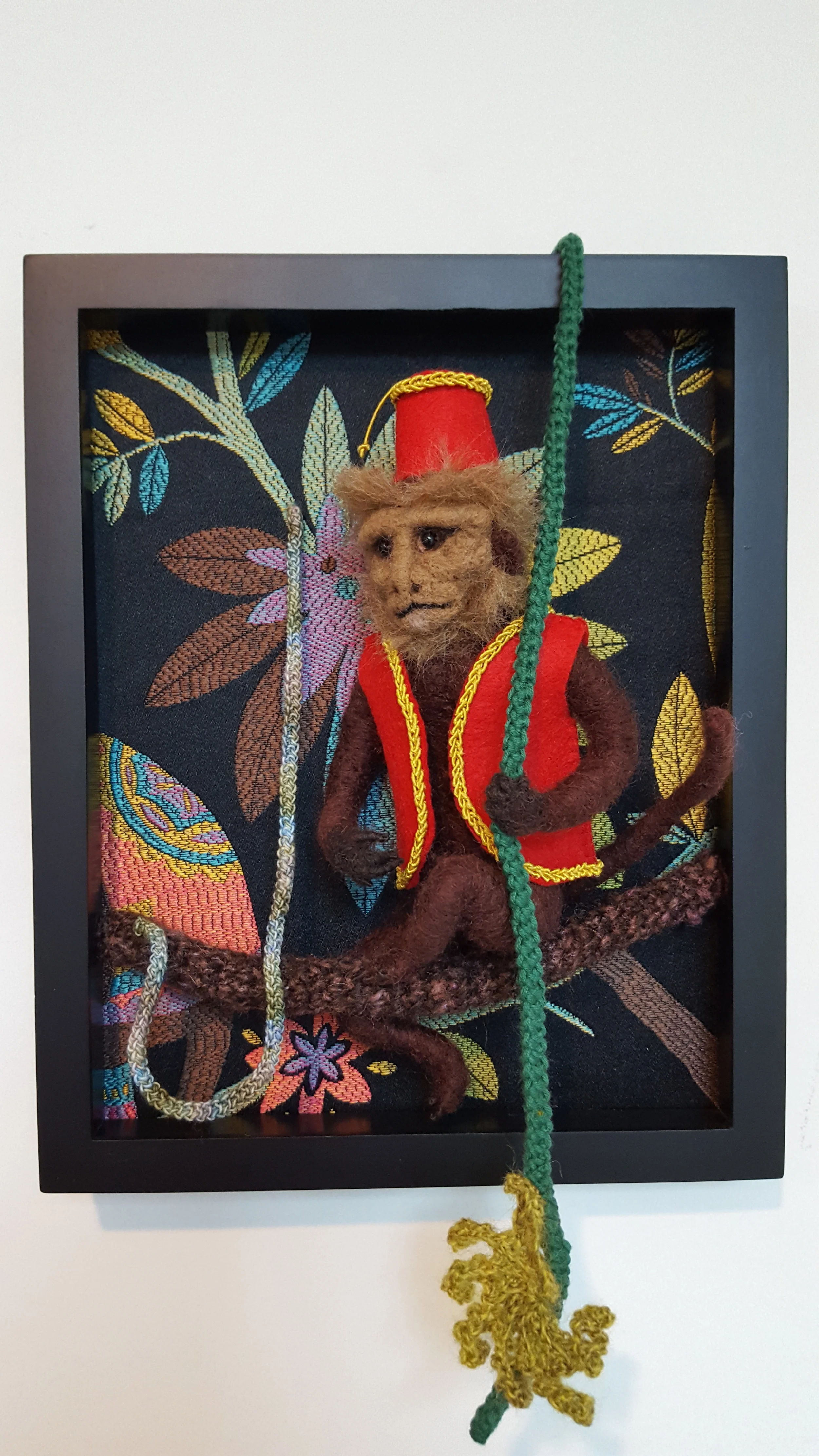 Monkey with vest and fez