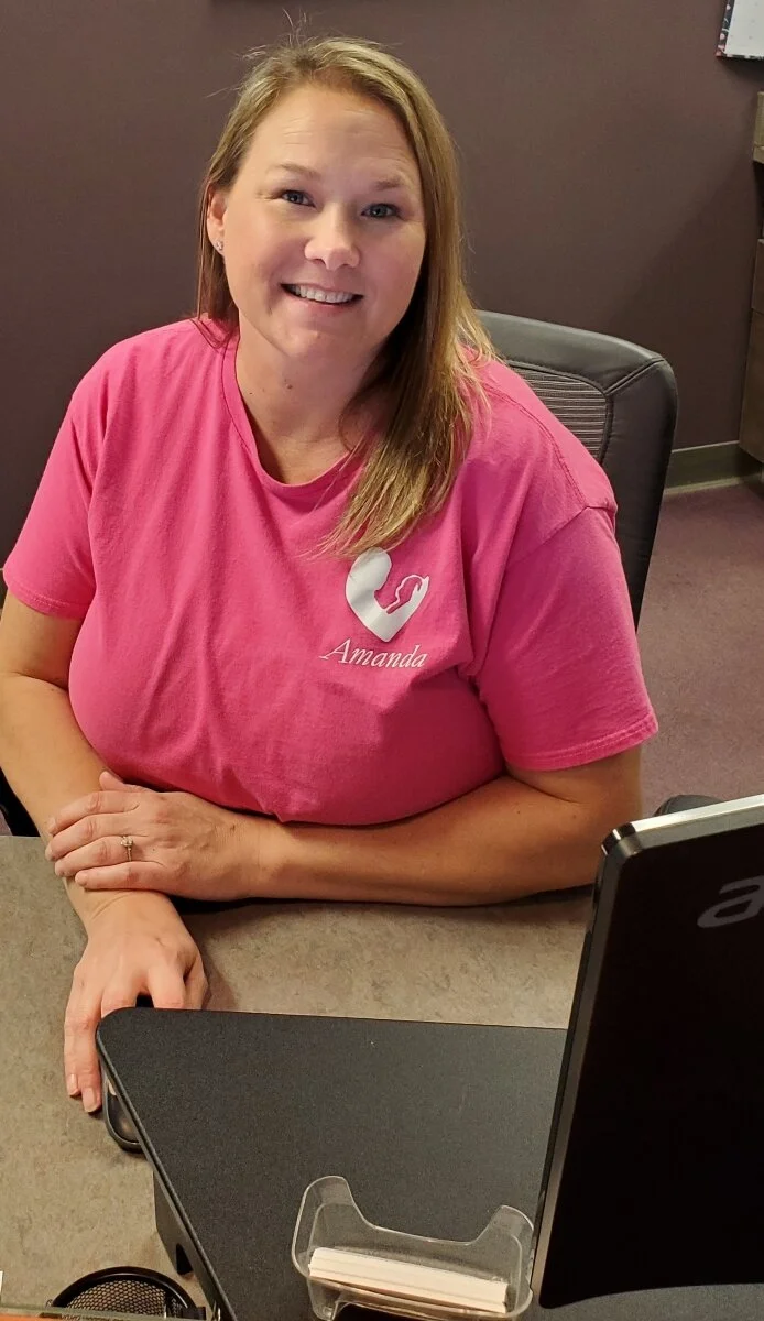 aMANDA OUR RECEPTIONIST