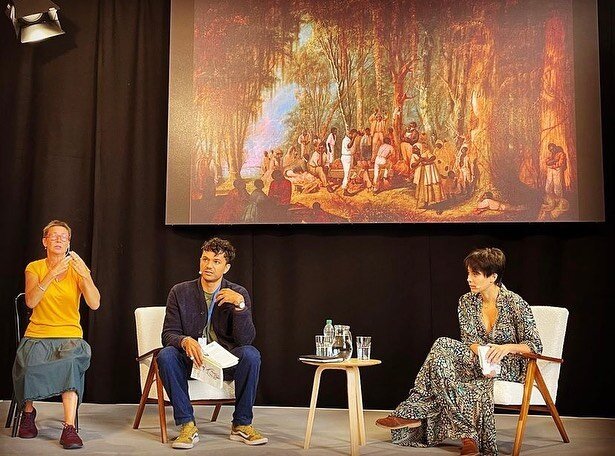 Thank you @edbookfest &mdash; thanks for providing all access needs for my readings &amp; to the poet Heather H. Yeung for chairing such an engaged &amp; joyous discussion around &lsquo;All The Names Given&rsquo;. Thanks too, to all the young readers