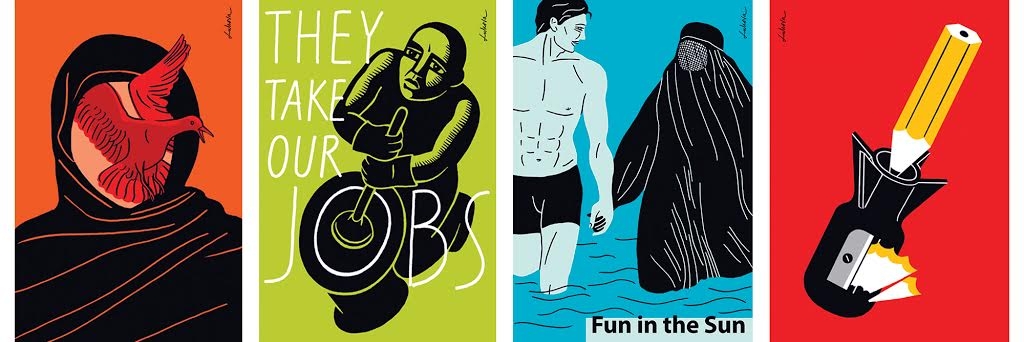 Social Justice posters by artist & designer, Luba Lukova