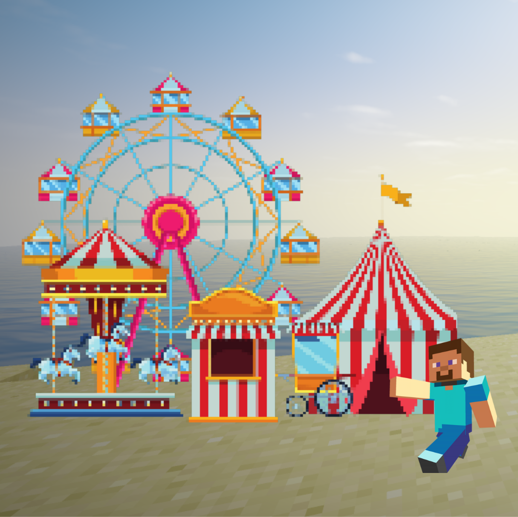 Virtual Winter Camp: Minecraft Amusement Parks