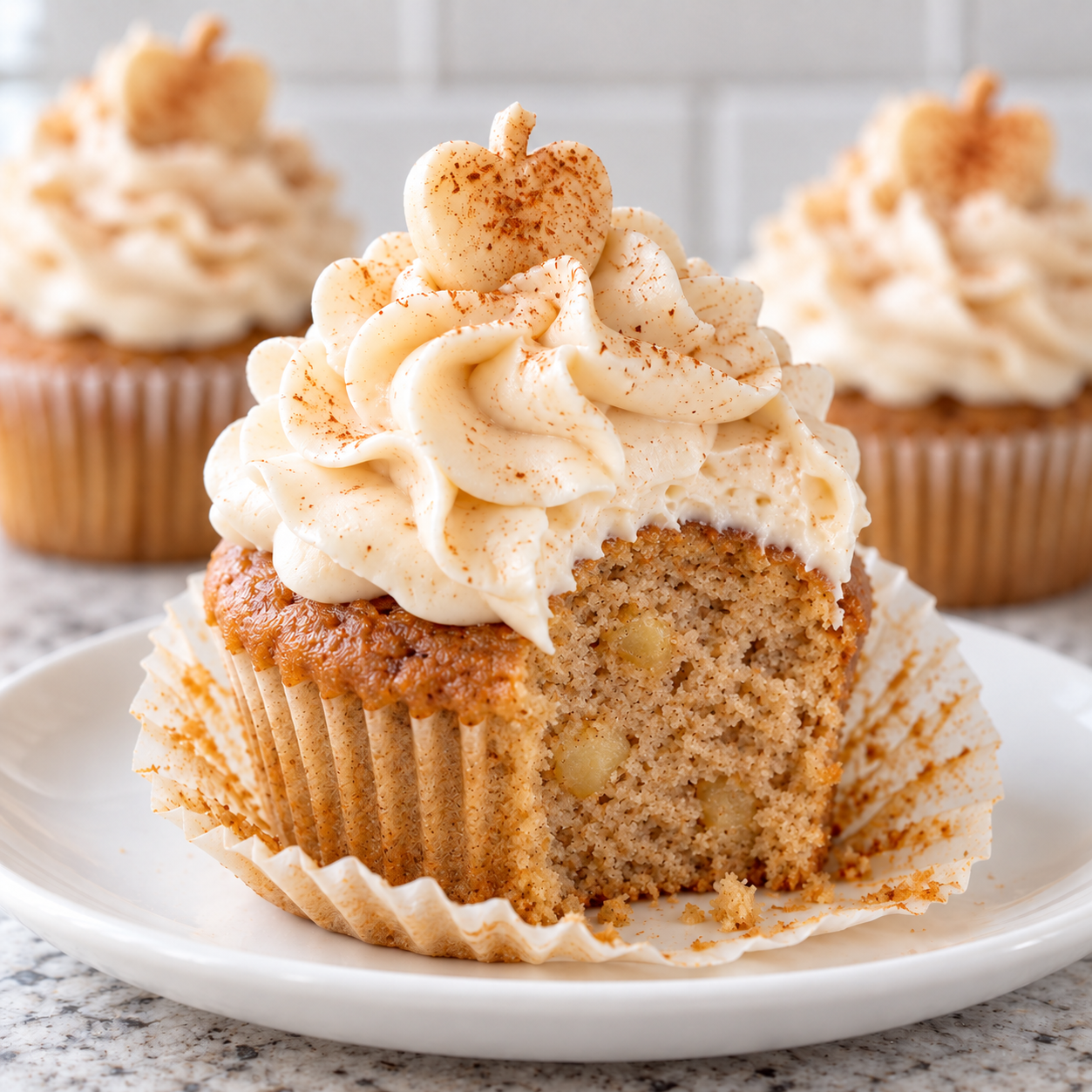 Apple Pie Cupcake with Cinnamon Swiss Meringue Buttercream (choose quantity)