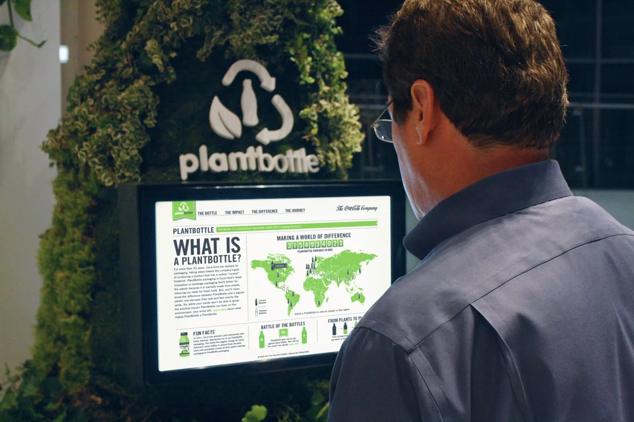   Plant Bottle Interactive Living Exhibit at The World of Coke 