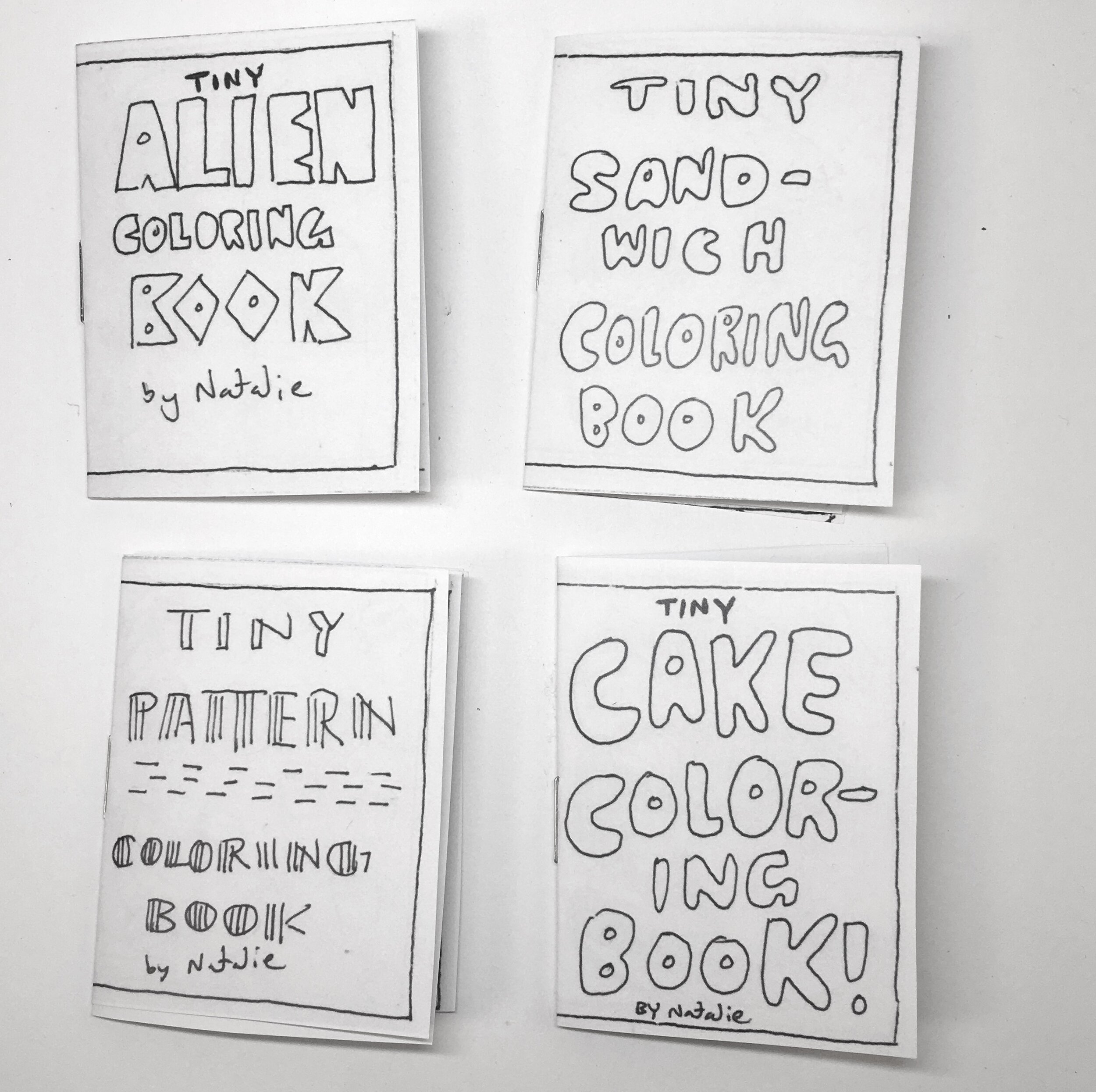 Tiny Coloring Book Set of 4