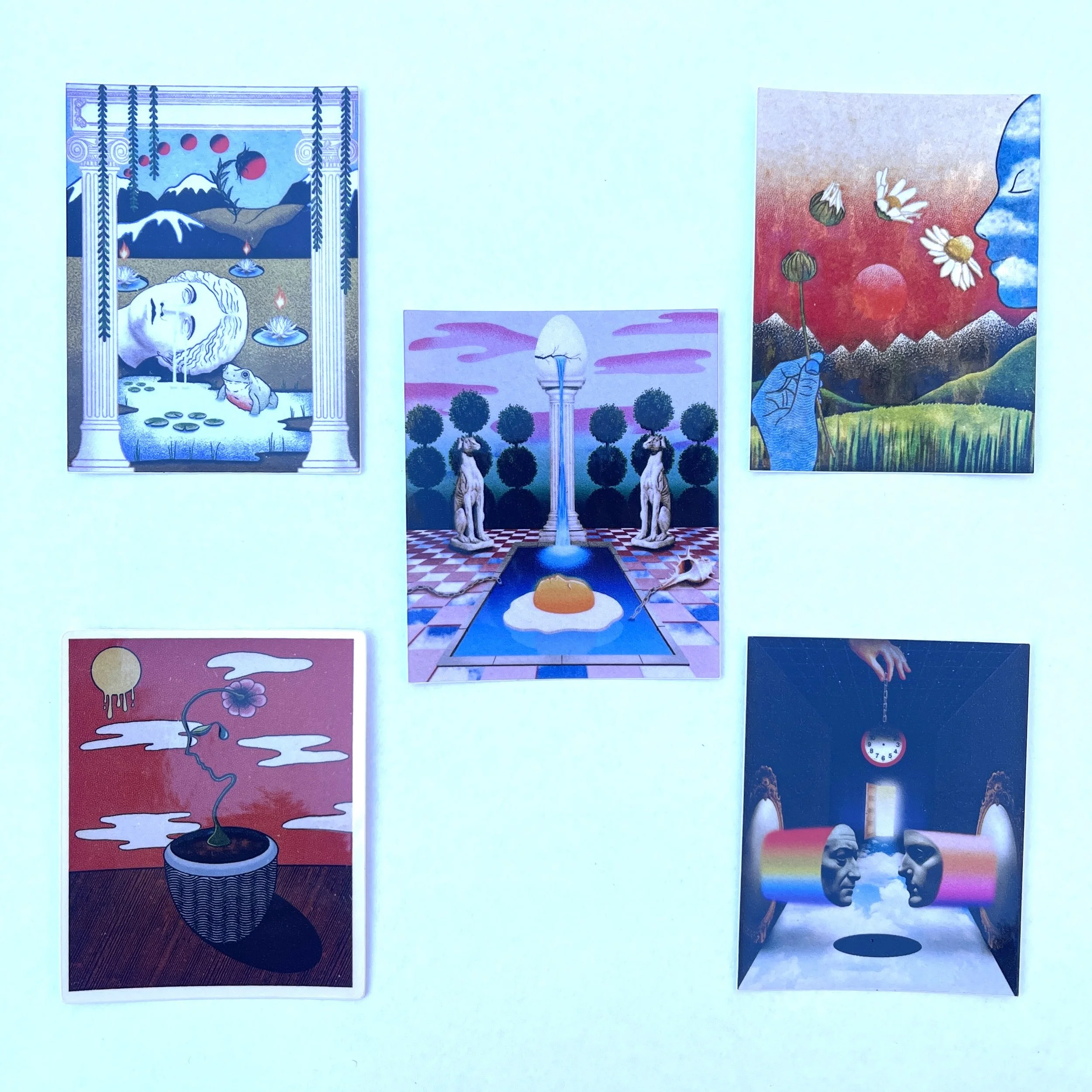 Imaginary Landscapes by Vivian Arthus set of 5