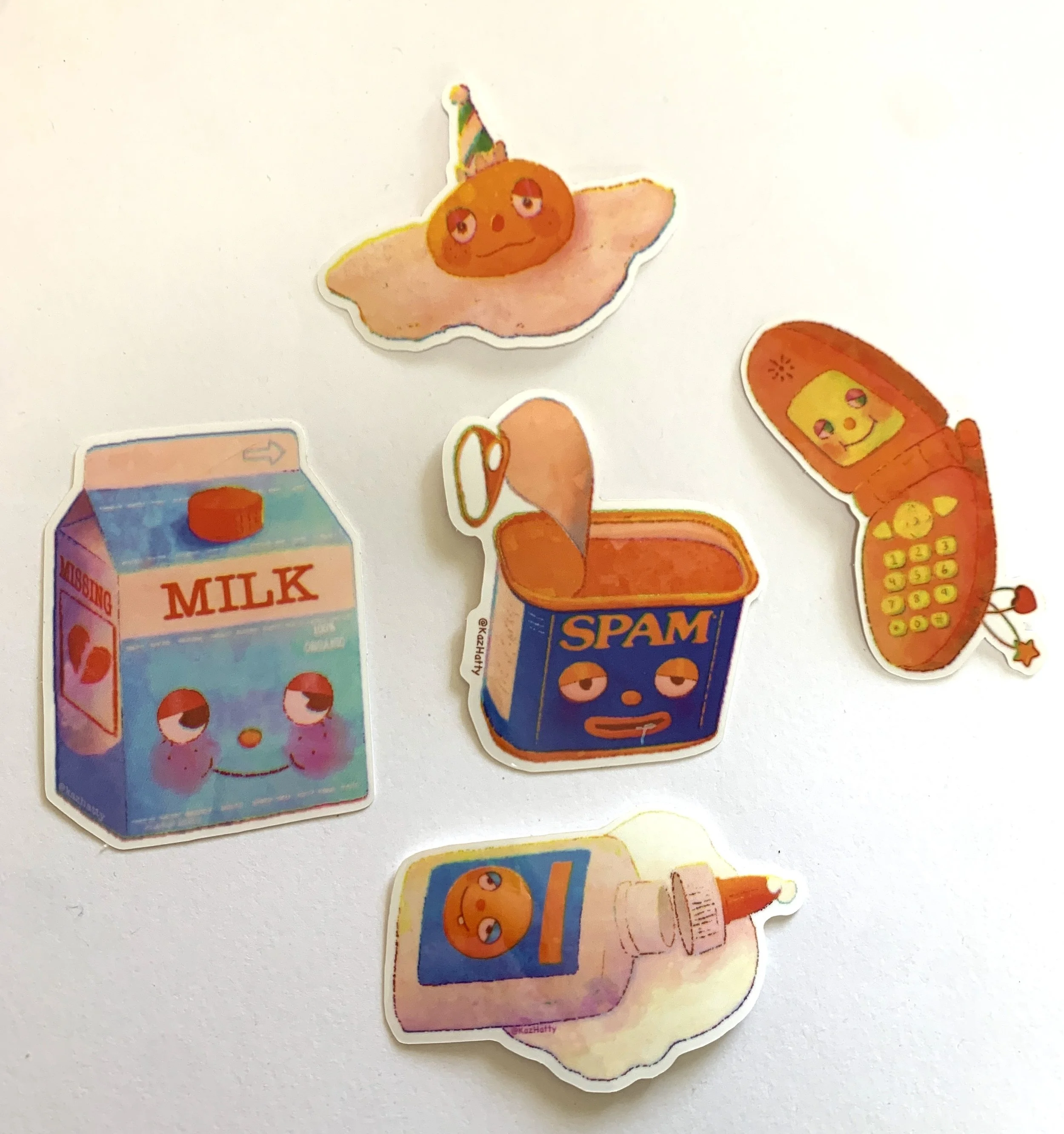 Funny Food Pack of 5 by Kaz