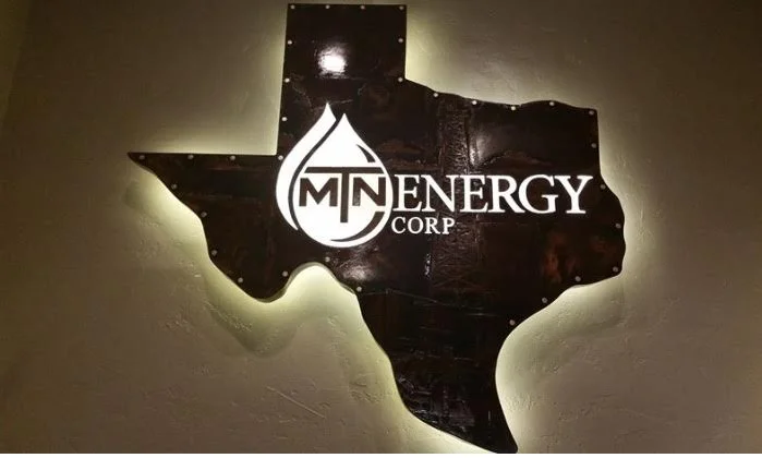 MTN Energy Custom Backlit Sign for Interior Office