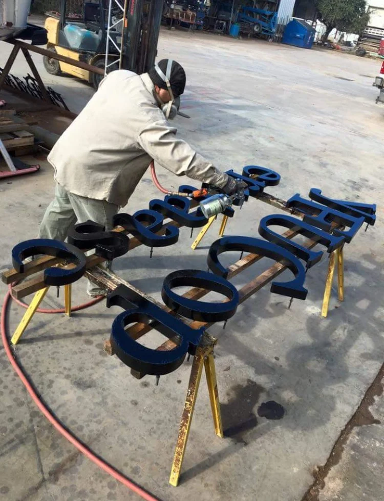 Used Car Factory Custom Exterior Sign In Progress