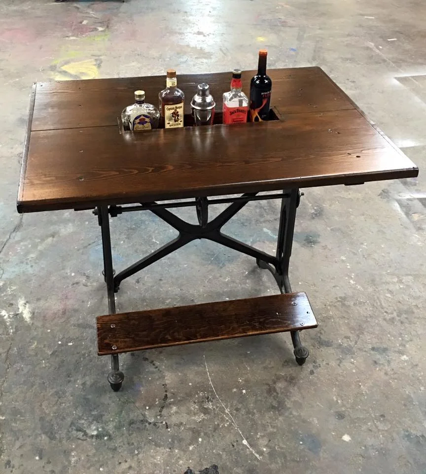 VINTAGE DRAFTING DESK RESTORED & REPURPOSED