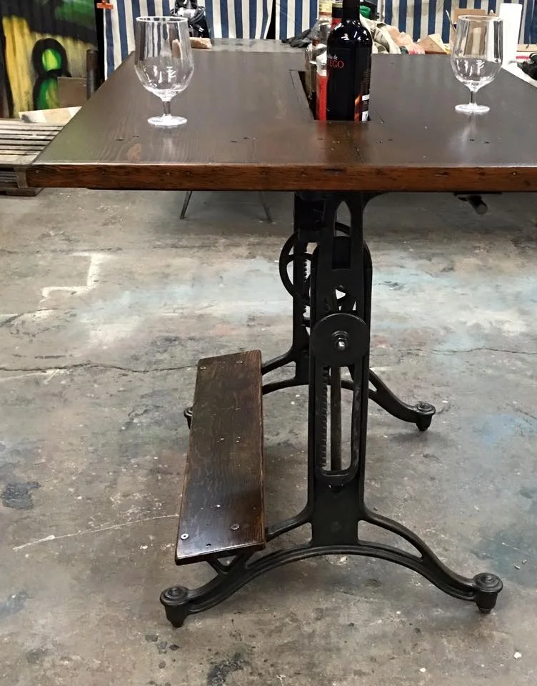 VINTAGE DRAFTING DESK RESTORED & REPURPOSED