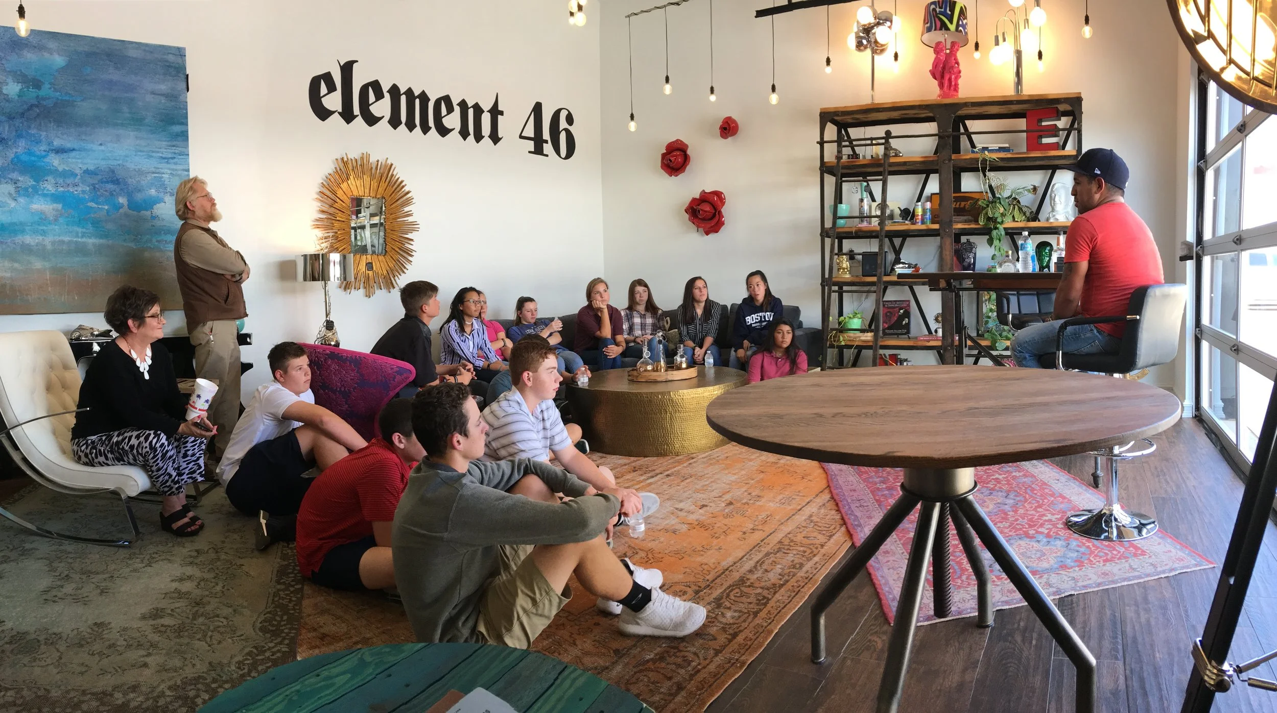  MIDLAND CHRISTIAN HIGH SCHOOL ART STUDENTS VISIT PALLADIUM ARTS STUDIO