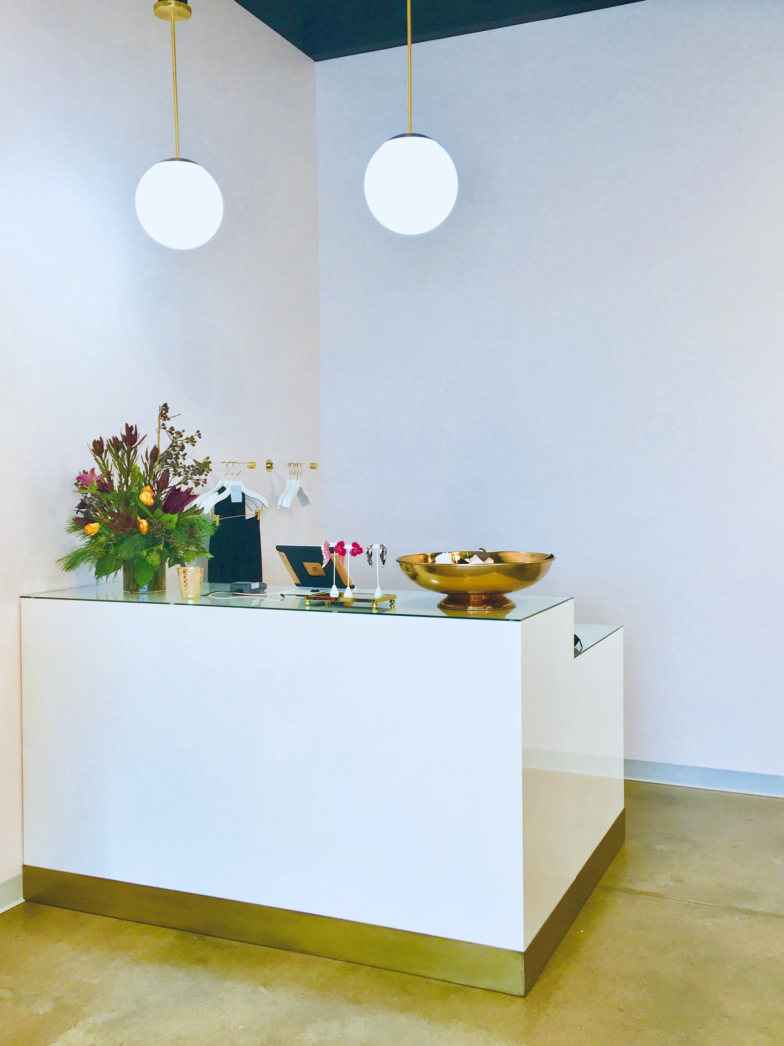 CUSTOM SALES DESK AT NINES APPAREL