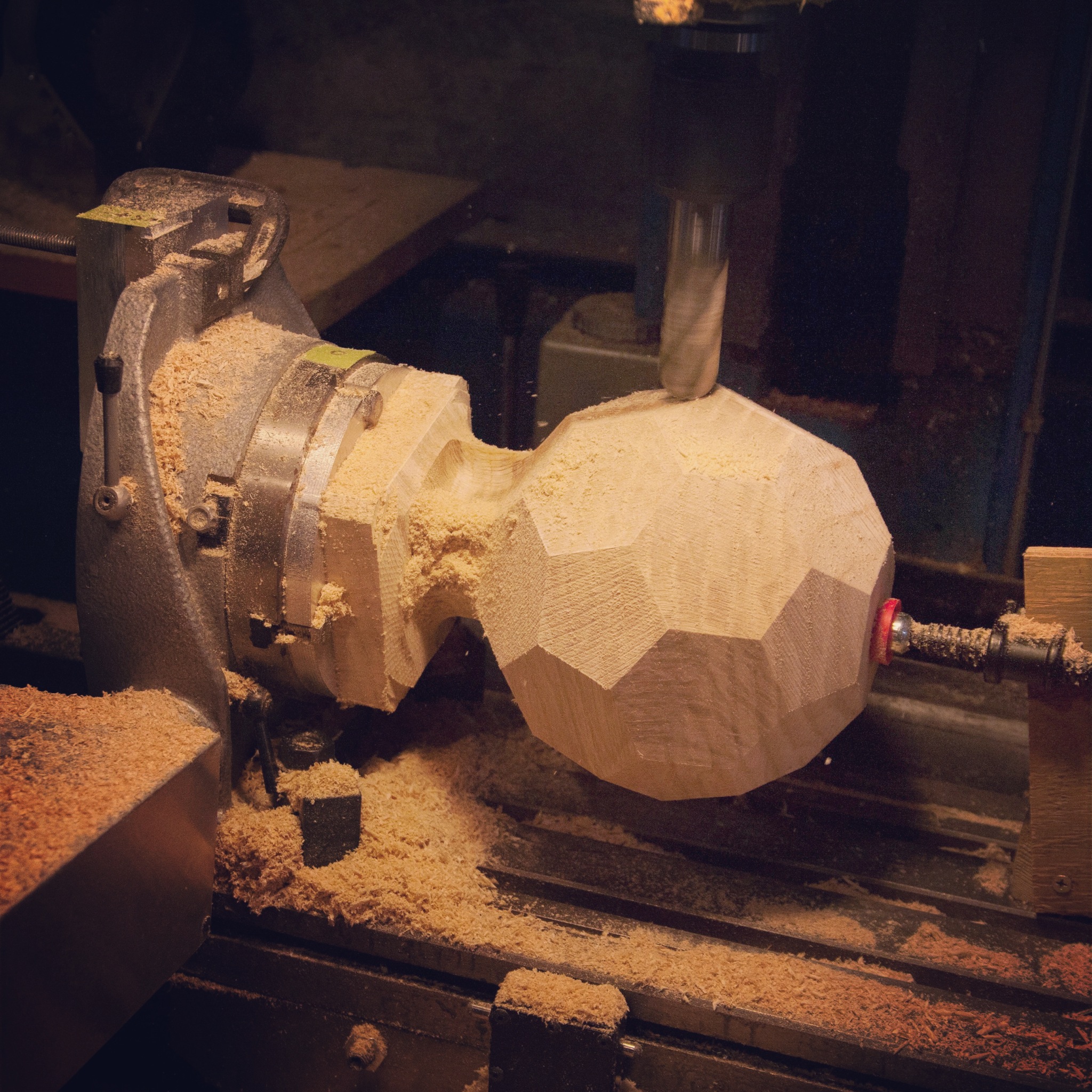 The first prototype being created in Seattle by a 4 axis drill.