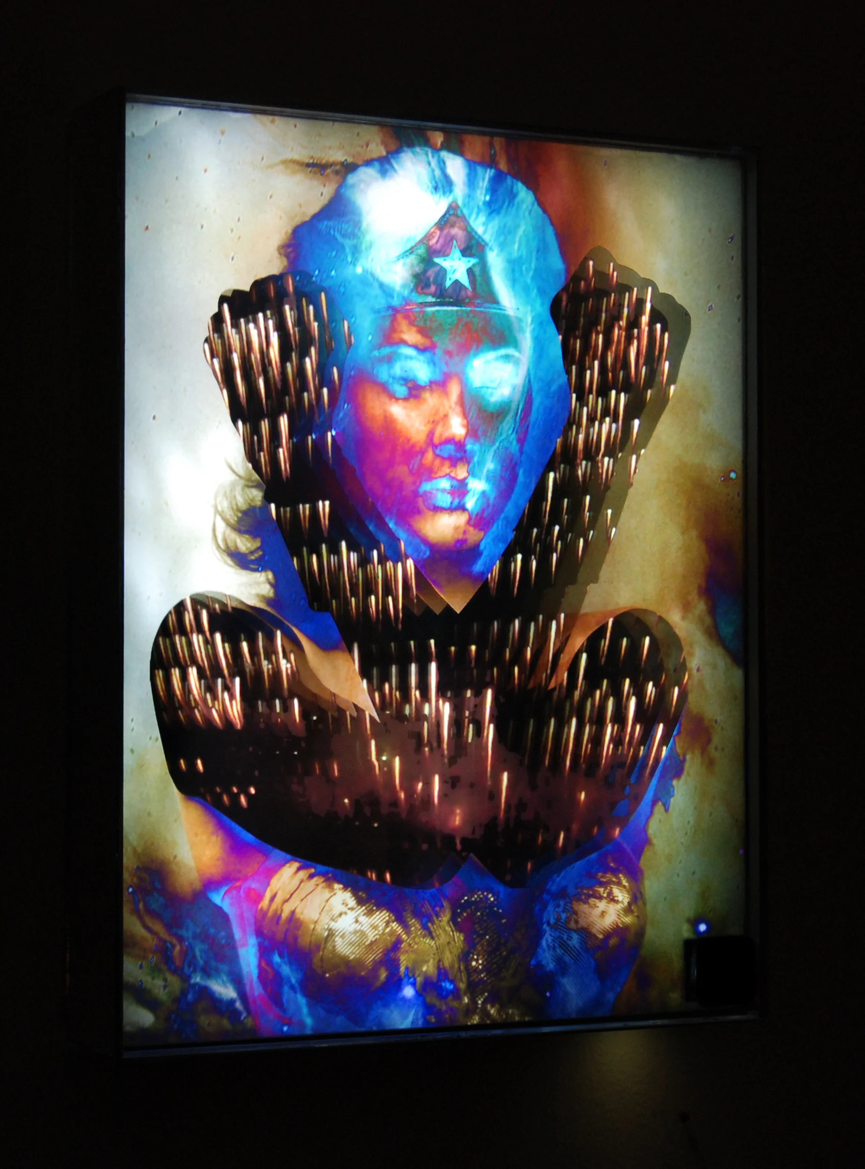 The Return, 11.75x14.875", Plexiglass, LEDs, Duratrans, 2014.