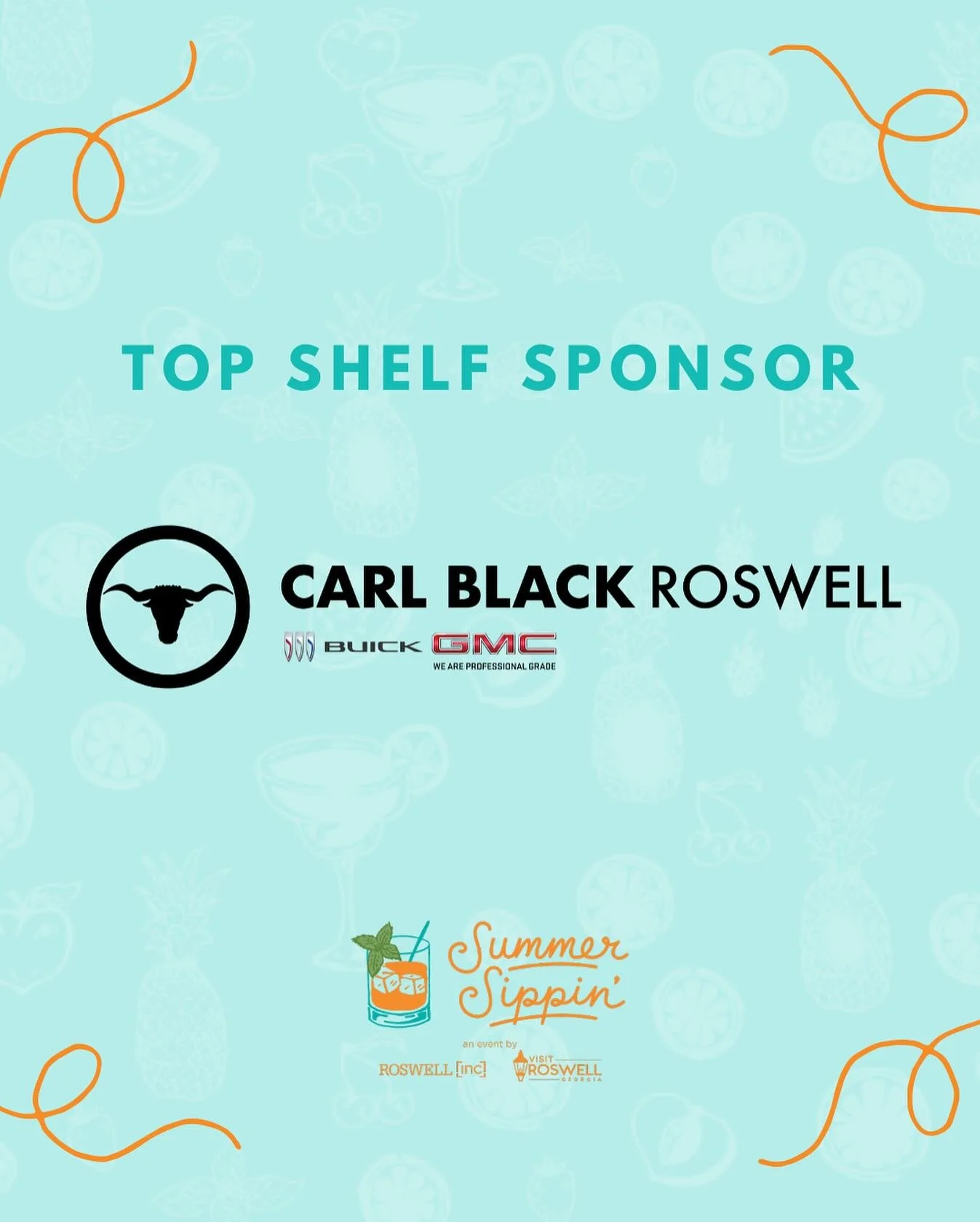 Huge thanks to our Top Shelf Sponsor, @cbroswell, Roswell&rsquo;s hometown dealer 🚗, for their incredible support in making Summer Sippin&rsquo; such a success! 🙌 Your contributions mean the world to us.