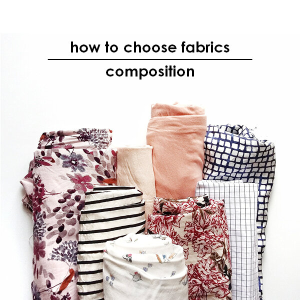 How to choose fabric for your project: composition // Cómo elegir