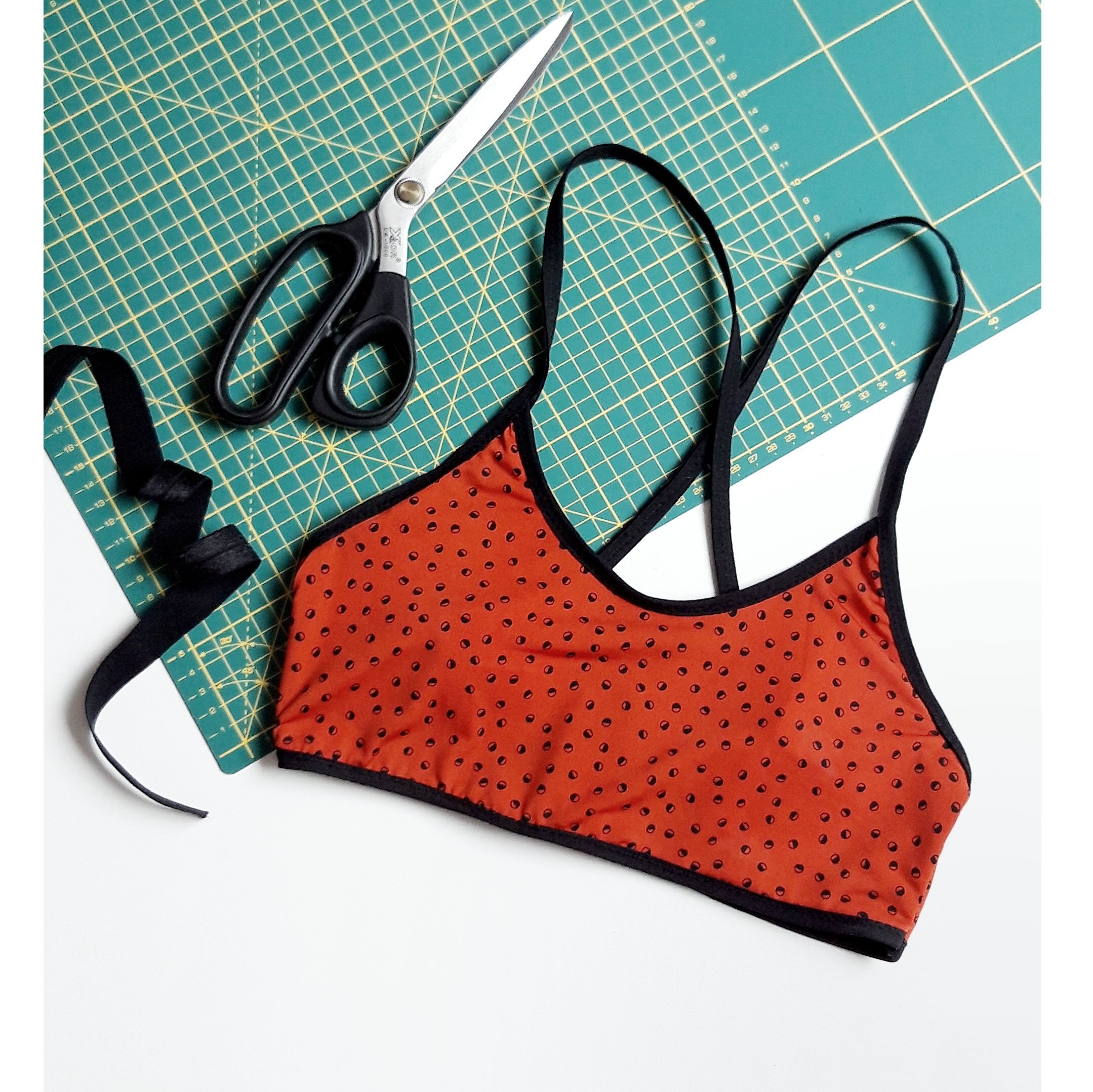 Comfort Bra Pattern With Back Closure Easy to Sew Workout Bra Pattern Bra Sewing Pattern Lingerie Patterns Sewing Pattern for Sports Bra