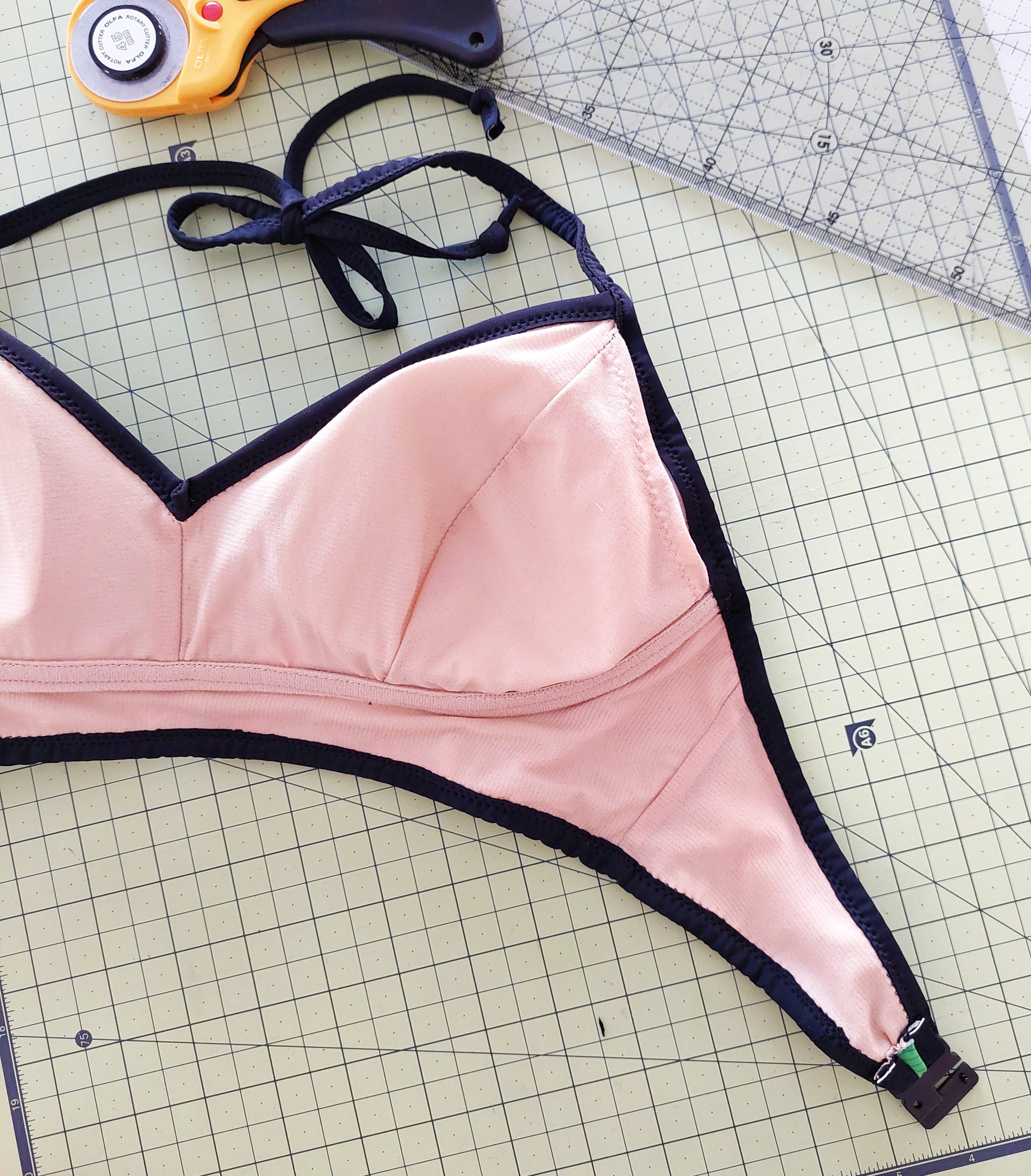 DIY Sheer Magenta Watson Bra & Bikini Set — Sew DIY