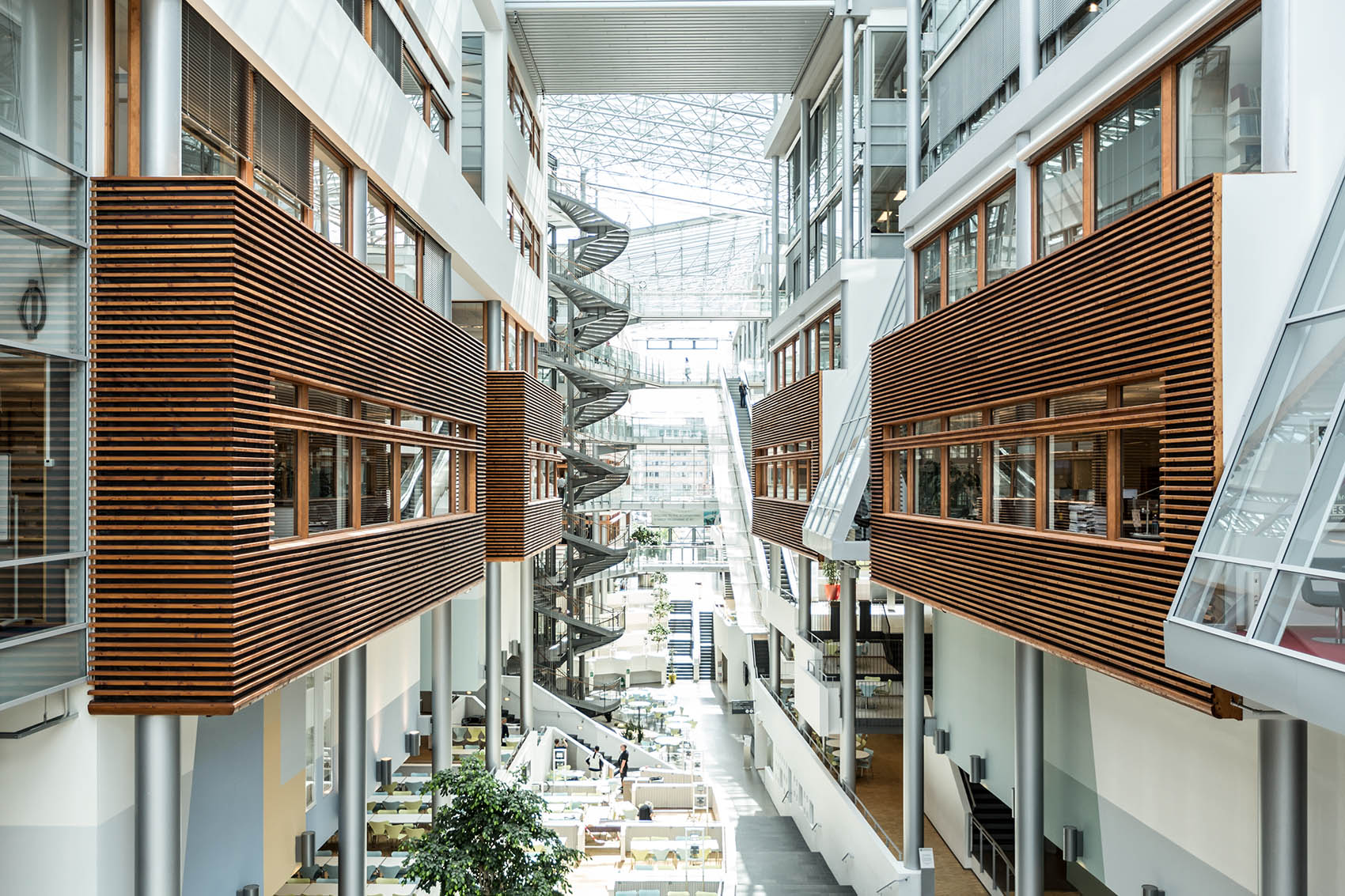 architectural Modern design interior of a college in Norway
