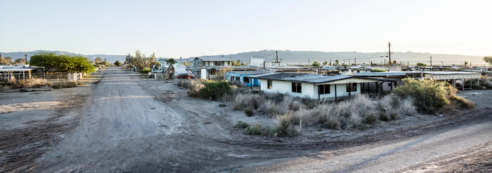 Bombay Beach neighborhood in the Salton Sea.