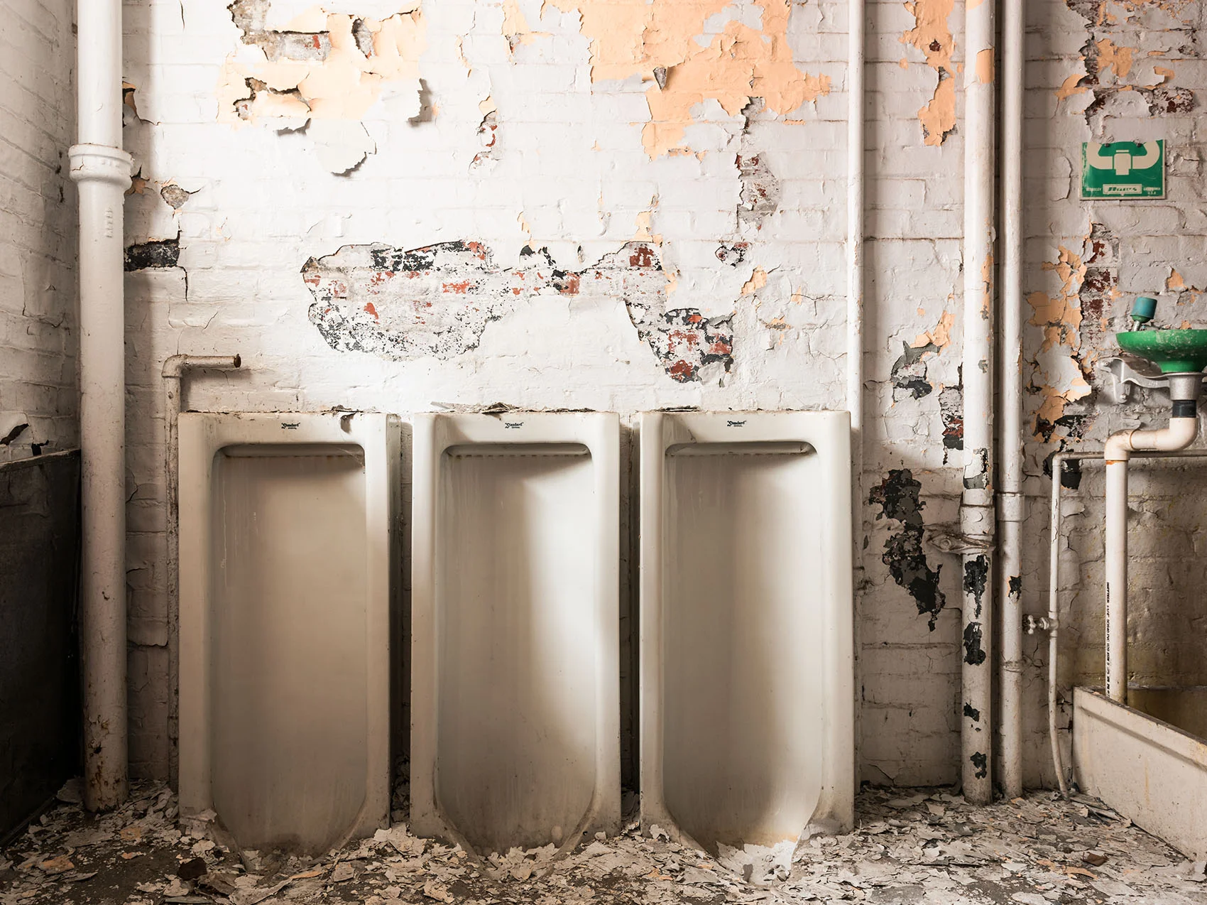 abandoned bathroom Silo City ghost town