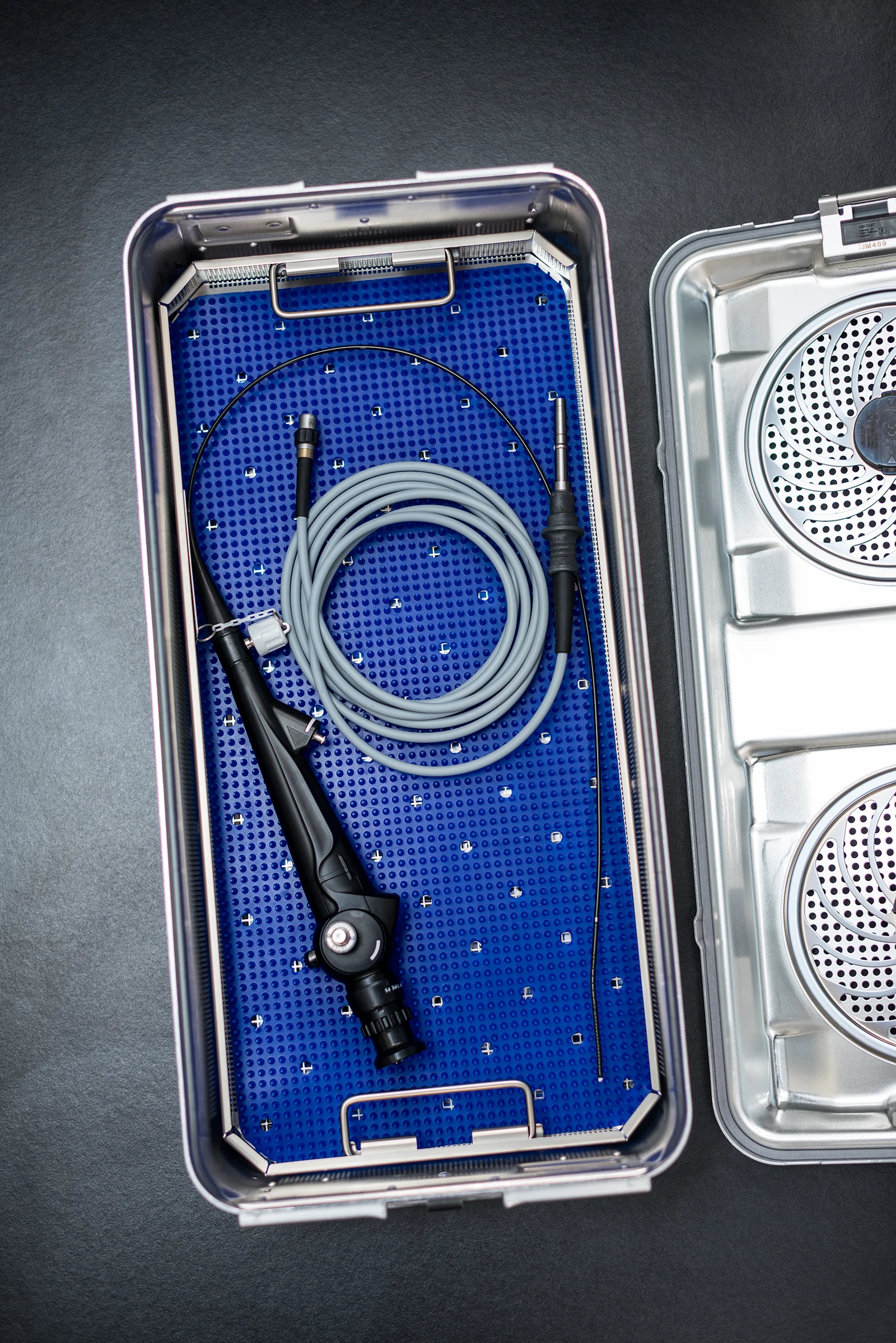 Medical tools in a case