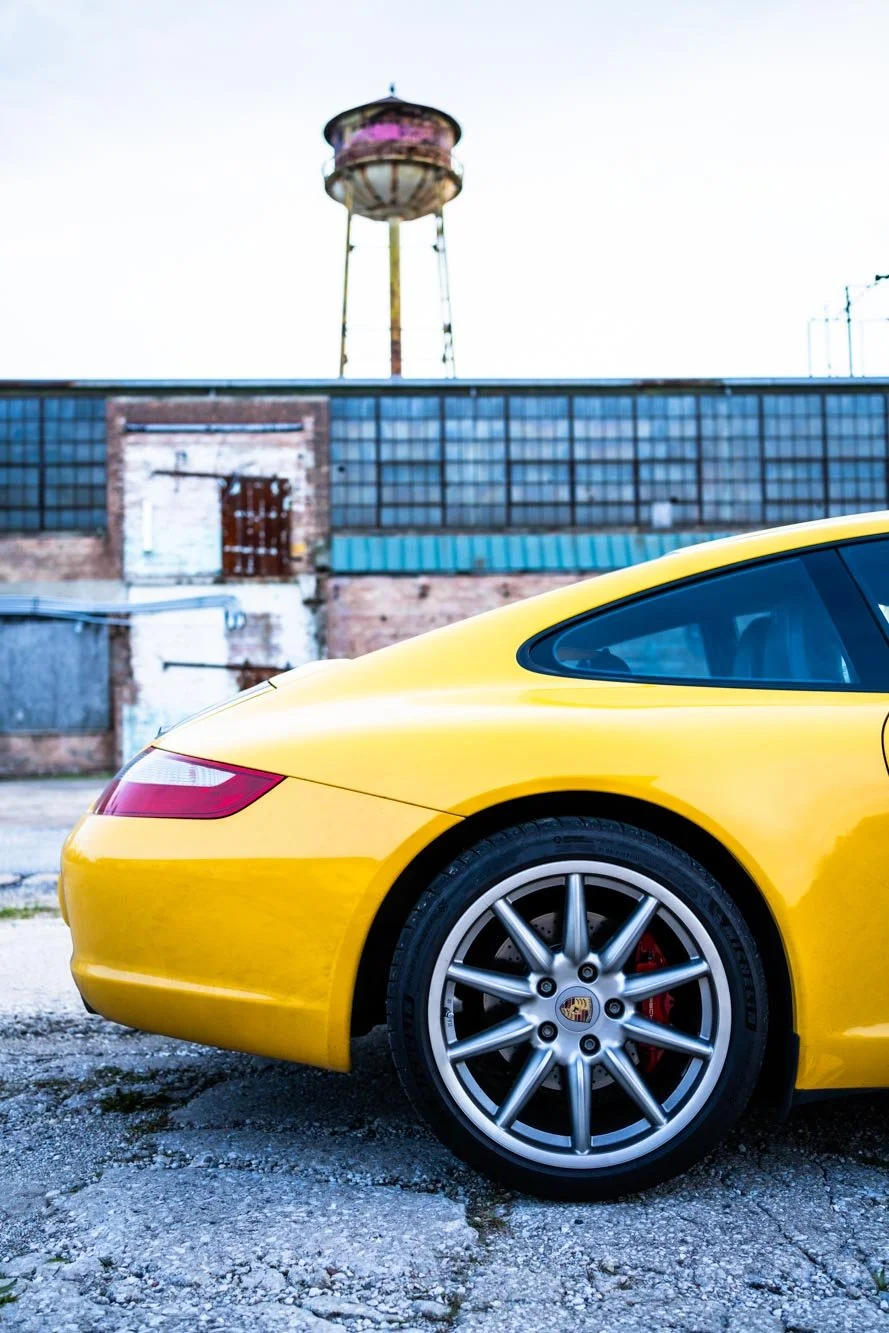 rear wheel of porsche 997