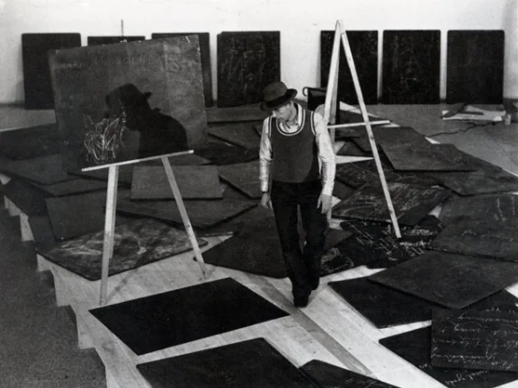 Joseph Beuys at documenta 5 , 1972