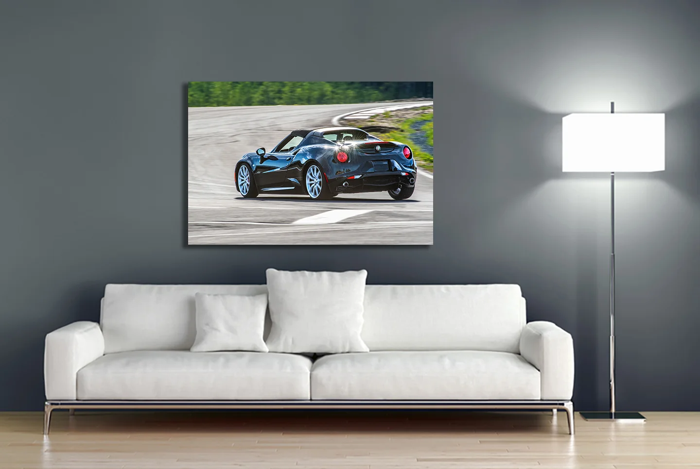 Alfa Romeo 4C canvas print