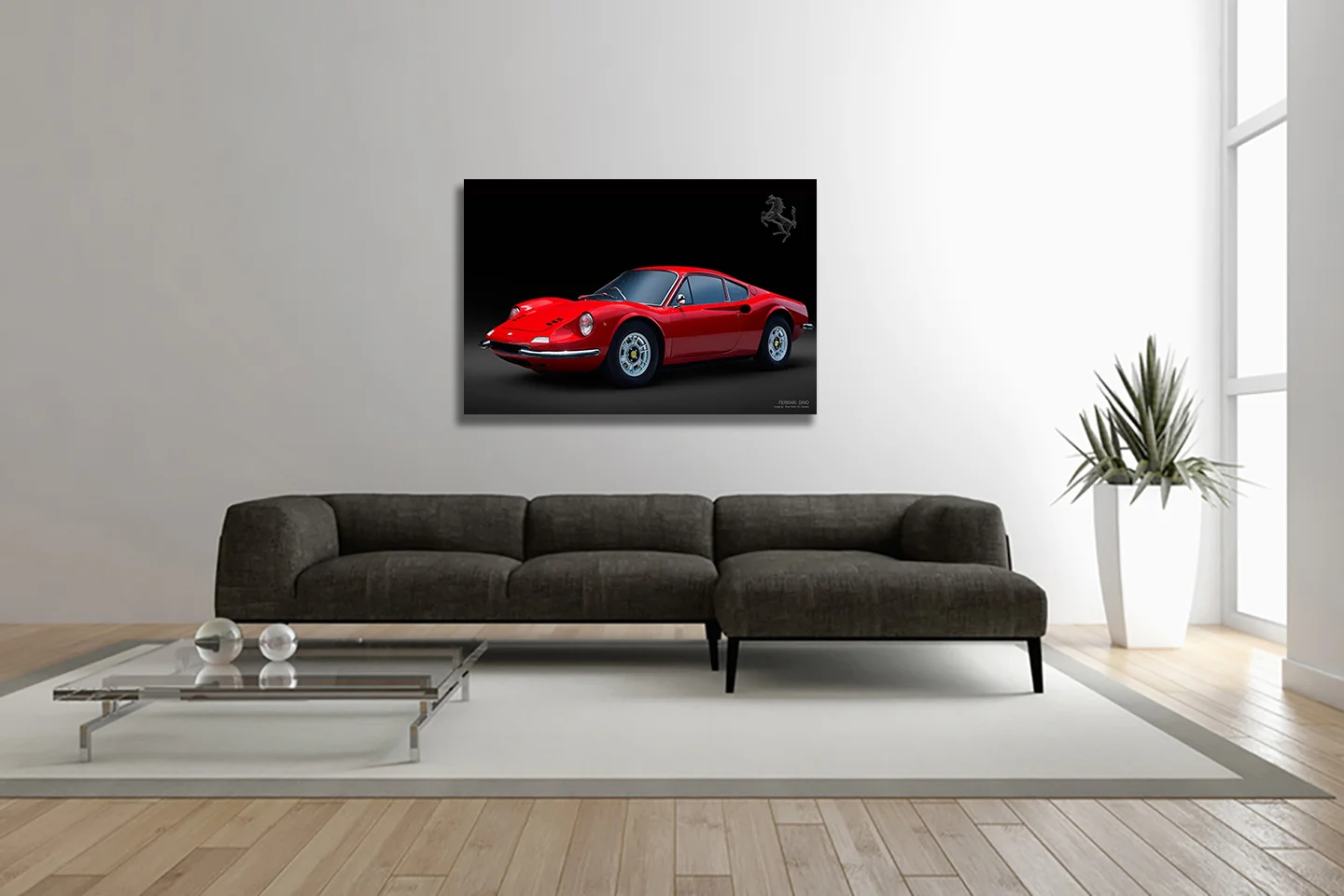 Ferrari Dino canvas print