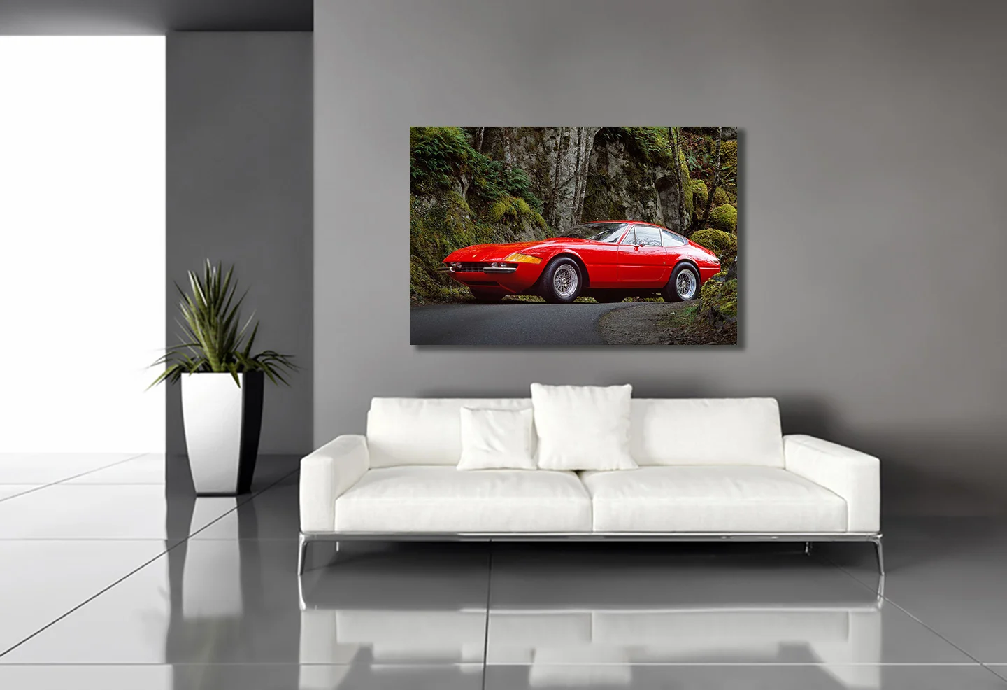Ferrari GTB/4 Daytona canvas print