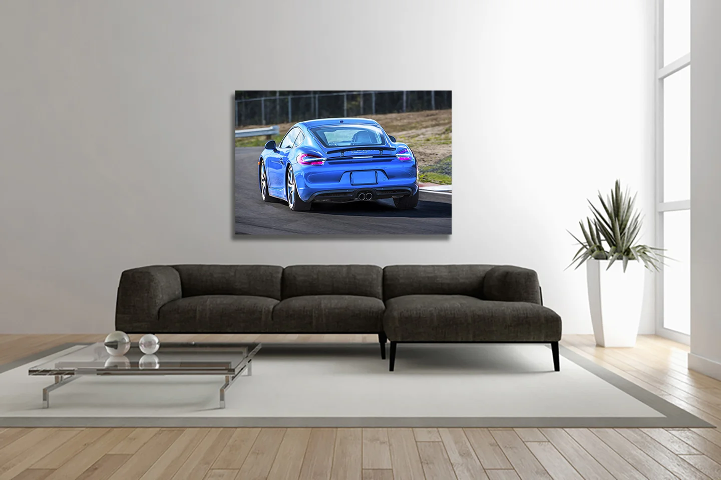Porsche Cayman S canvas print