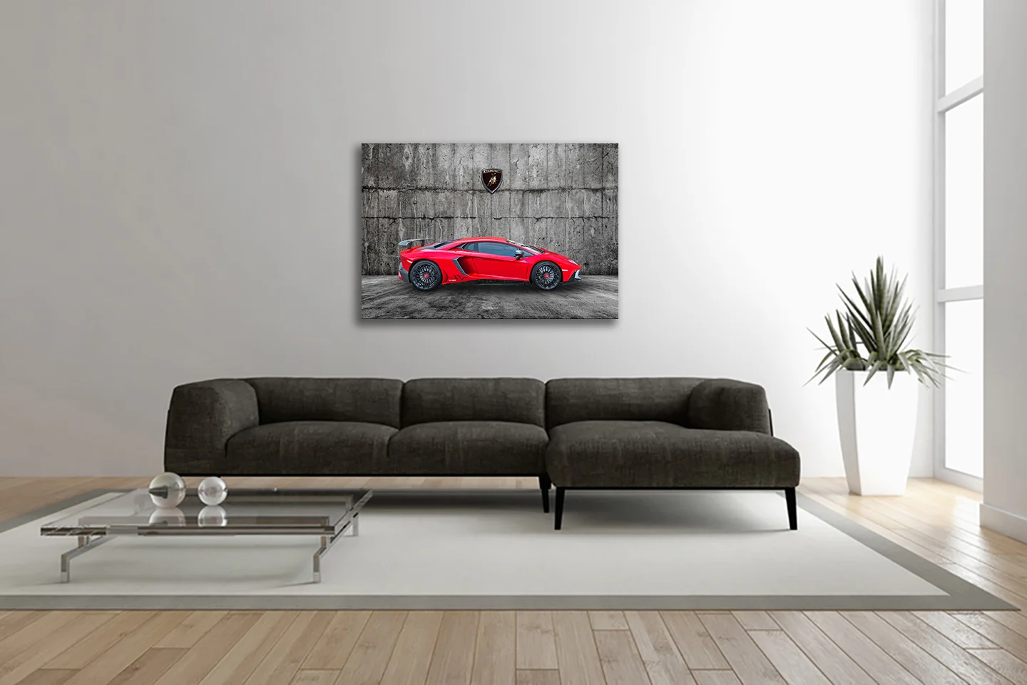 Lamborghini Aventador canvas print