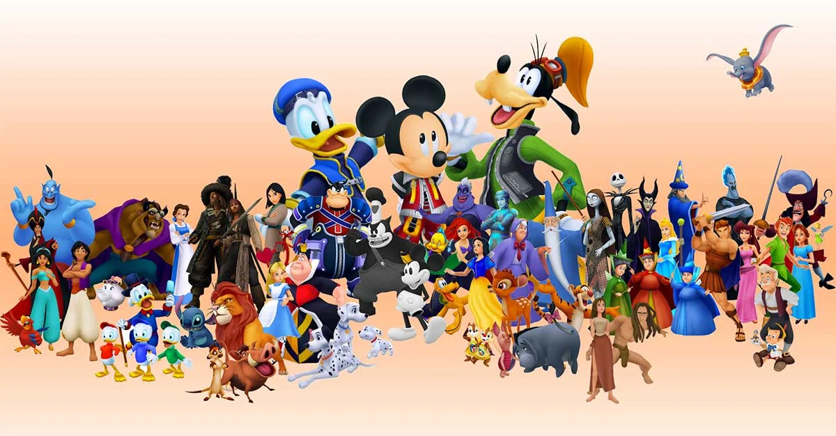 Photo source: https://www.disneyfanatic.com/wp-content/uploads/2016/06/DisneyCharacters.jpg