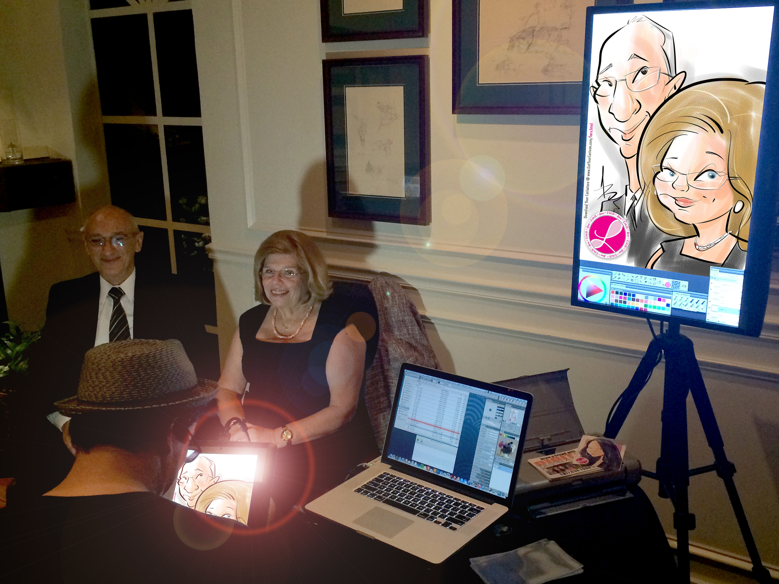 Digital Caricatures Miami