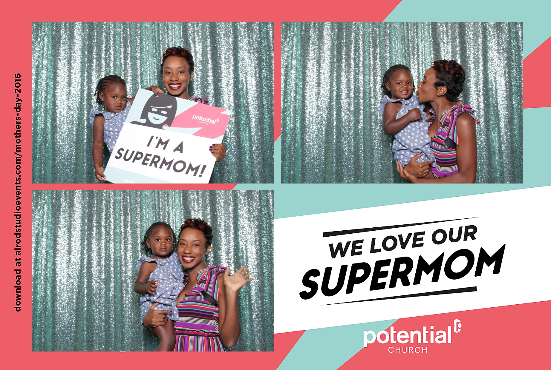Mother's Day Photo Booth at Potential Church