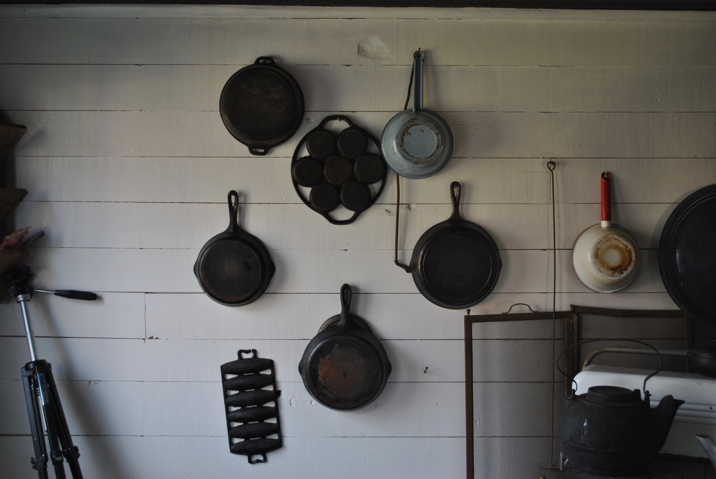 Cast iron cookware provided