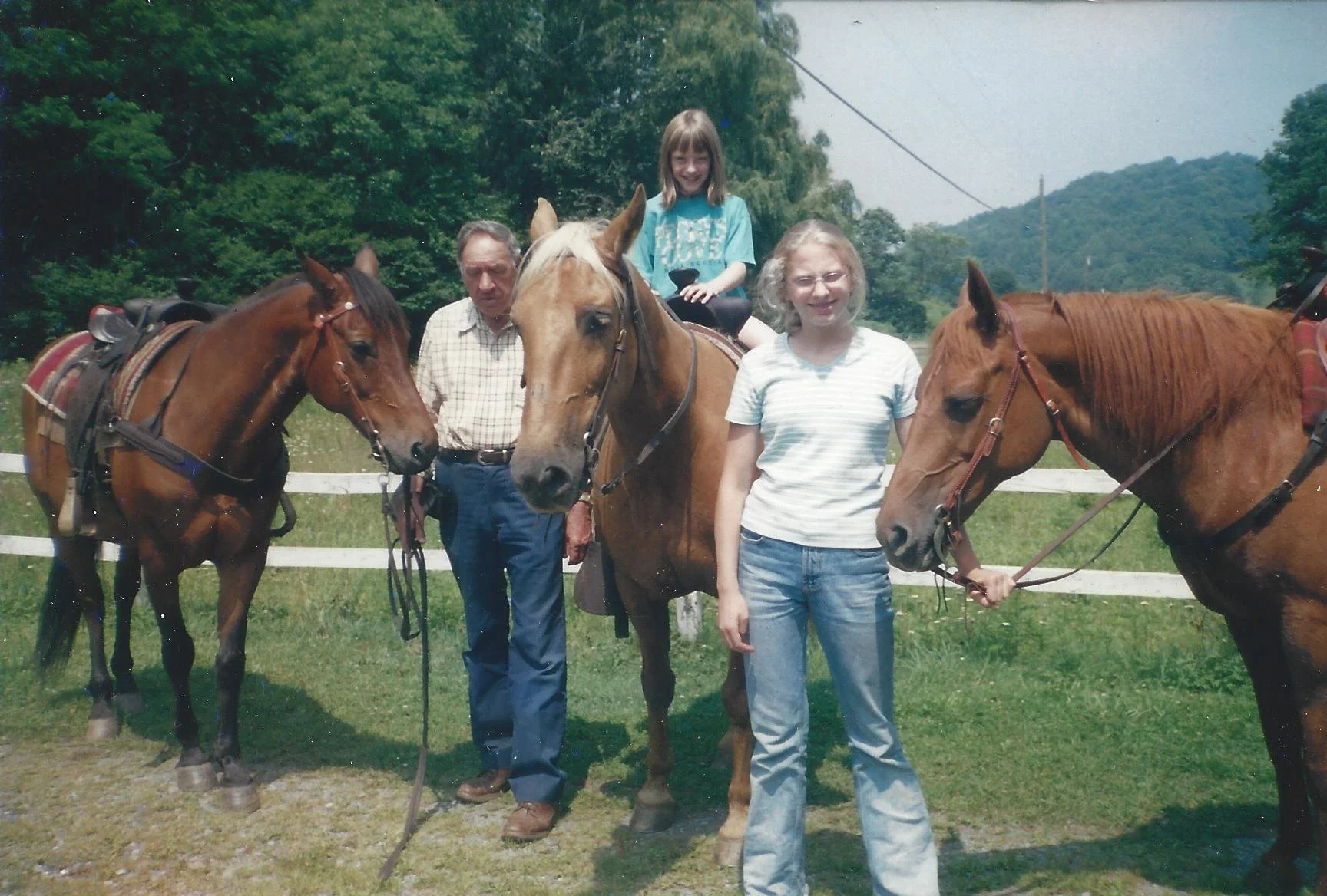 Papa &amp; Pal with Granddaughters