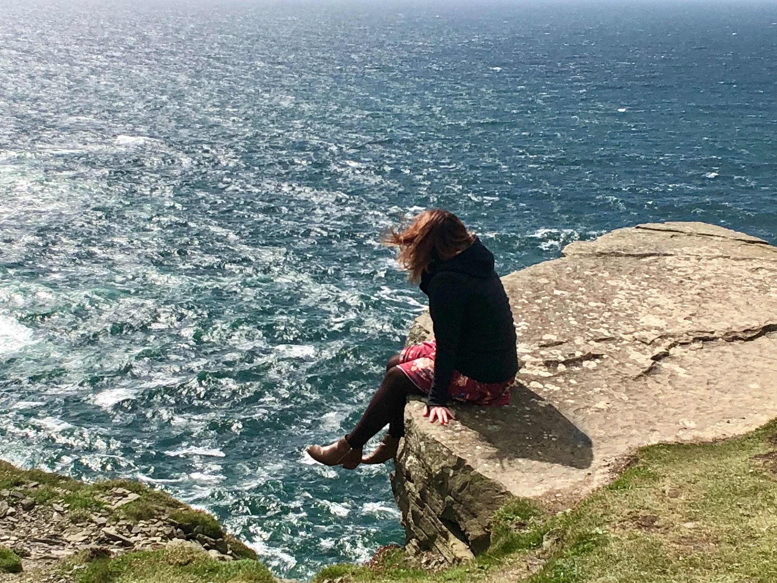 Looking out over the Cliffs of Moher
