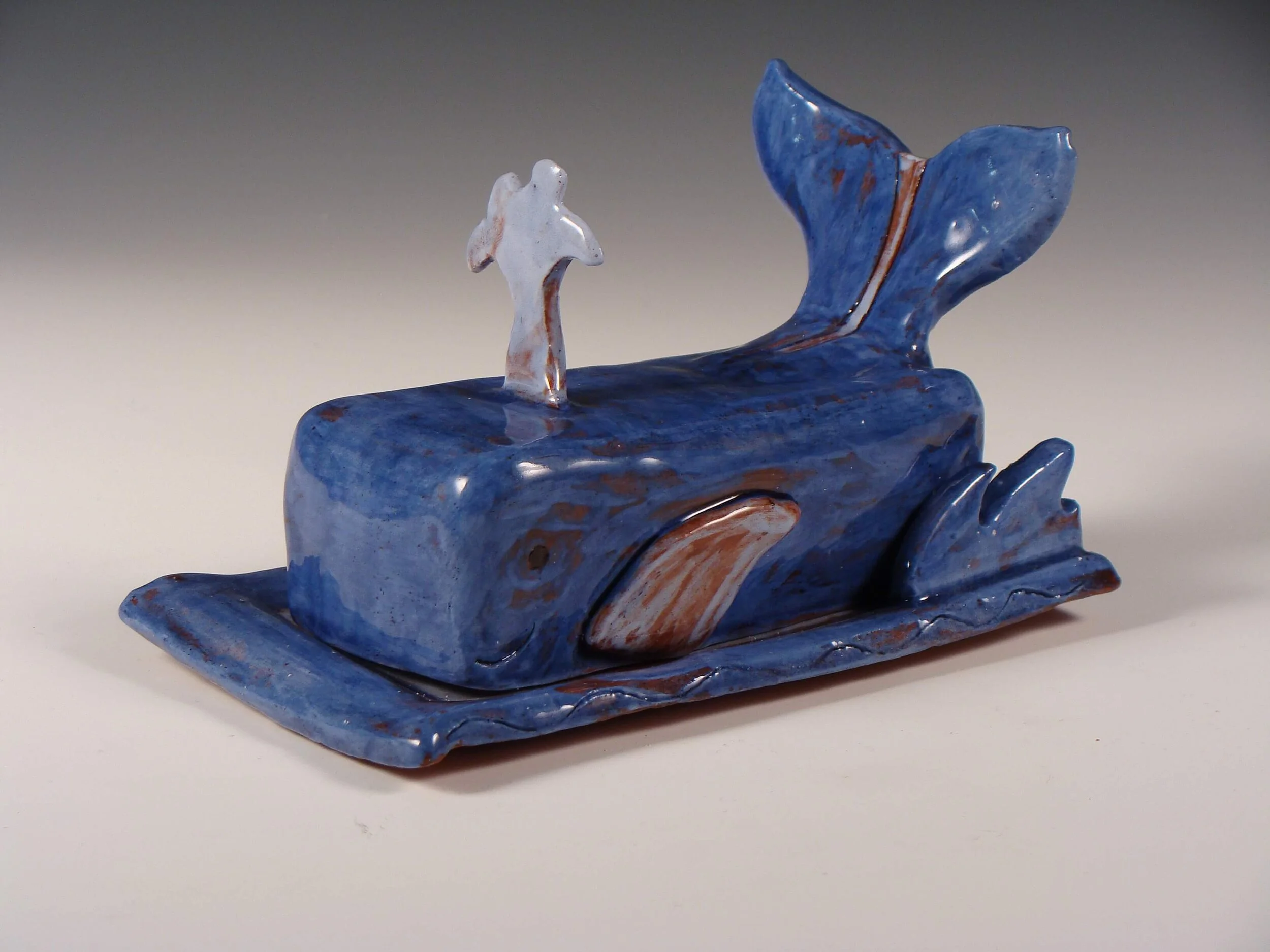 Whale Butter Dish by Kim Livingstone