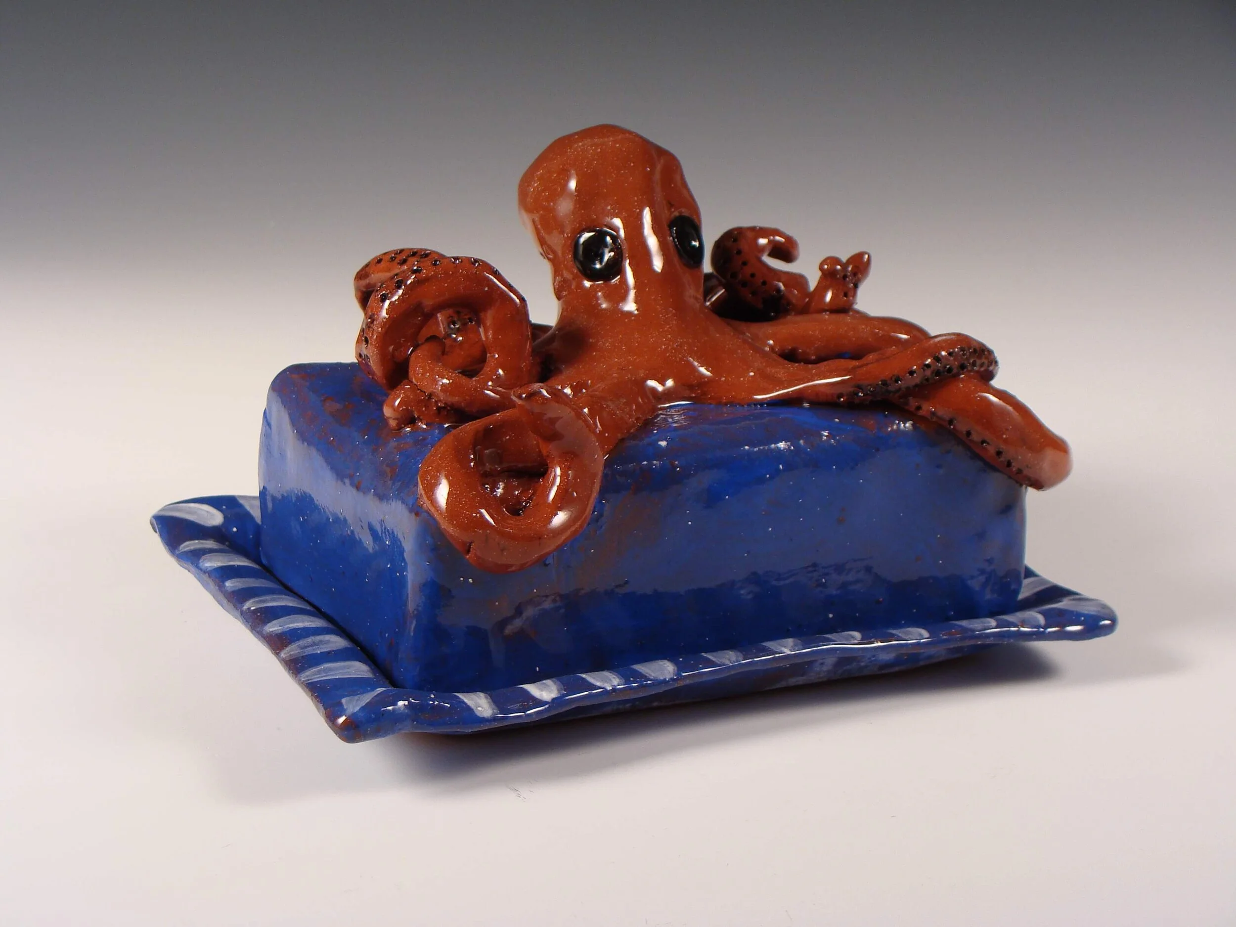Octopus Butter Dish by Emma Souza