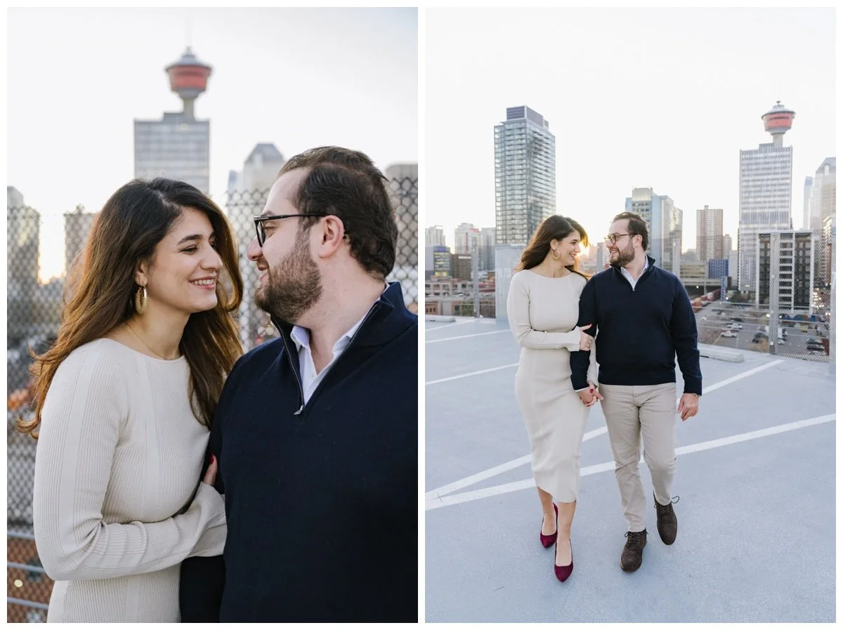 Calgary Downtown Wedding Engagements
